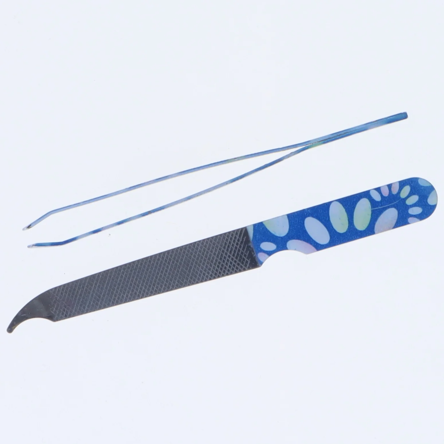 Pincet og fodfil sæt (str. 8 komma 7 cm og 9 komma 7 cm)