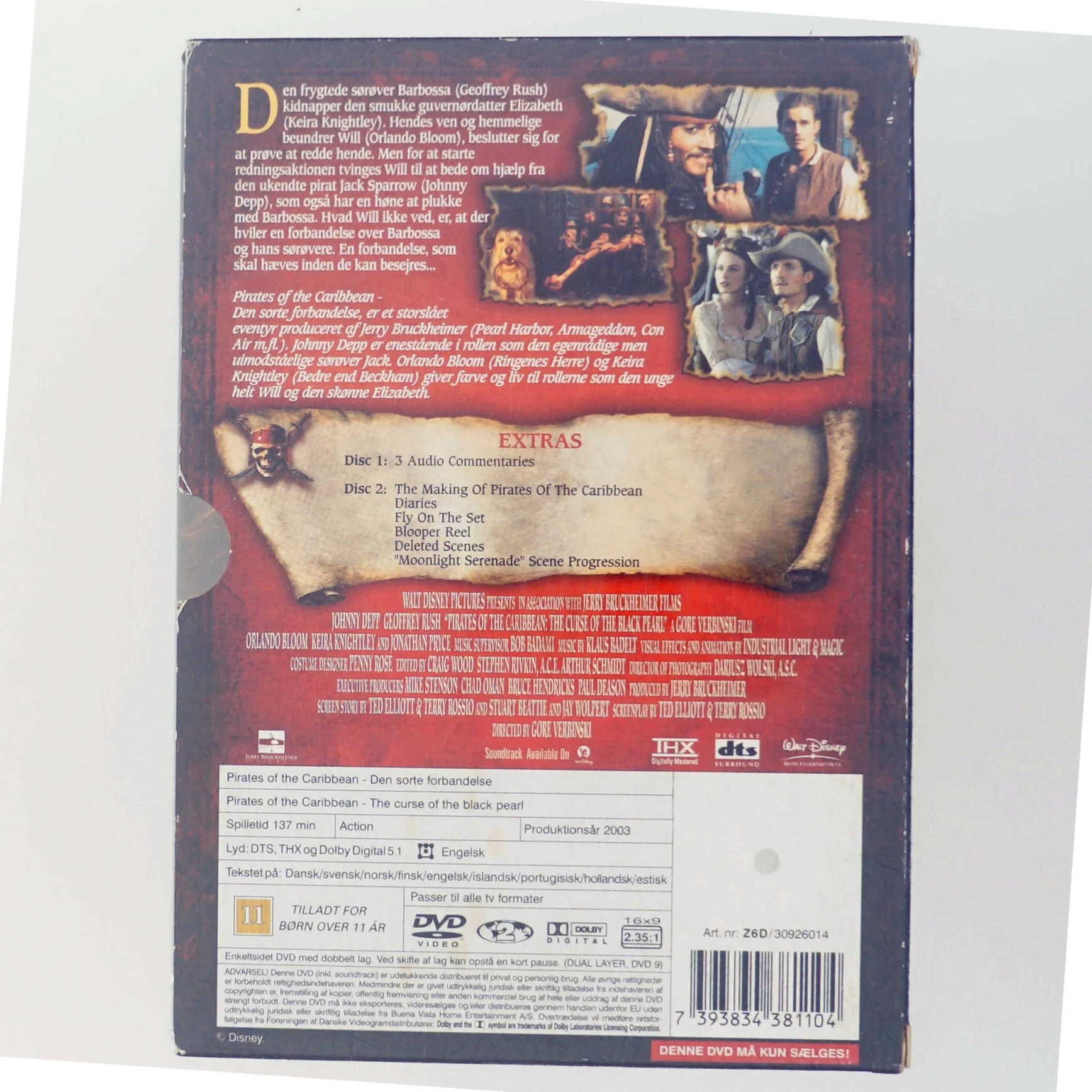 Pirates of Carribean (2disc): Sorte for