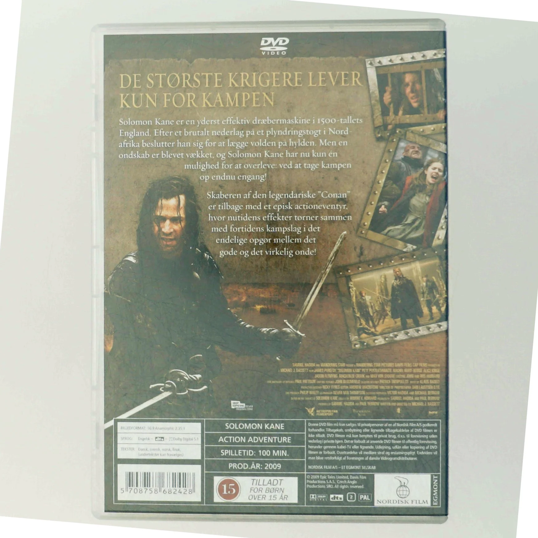Solomon Kane DVD fra Nordisk Film