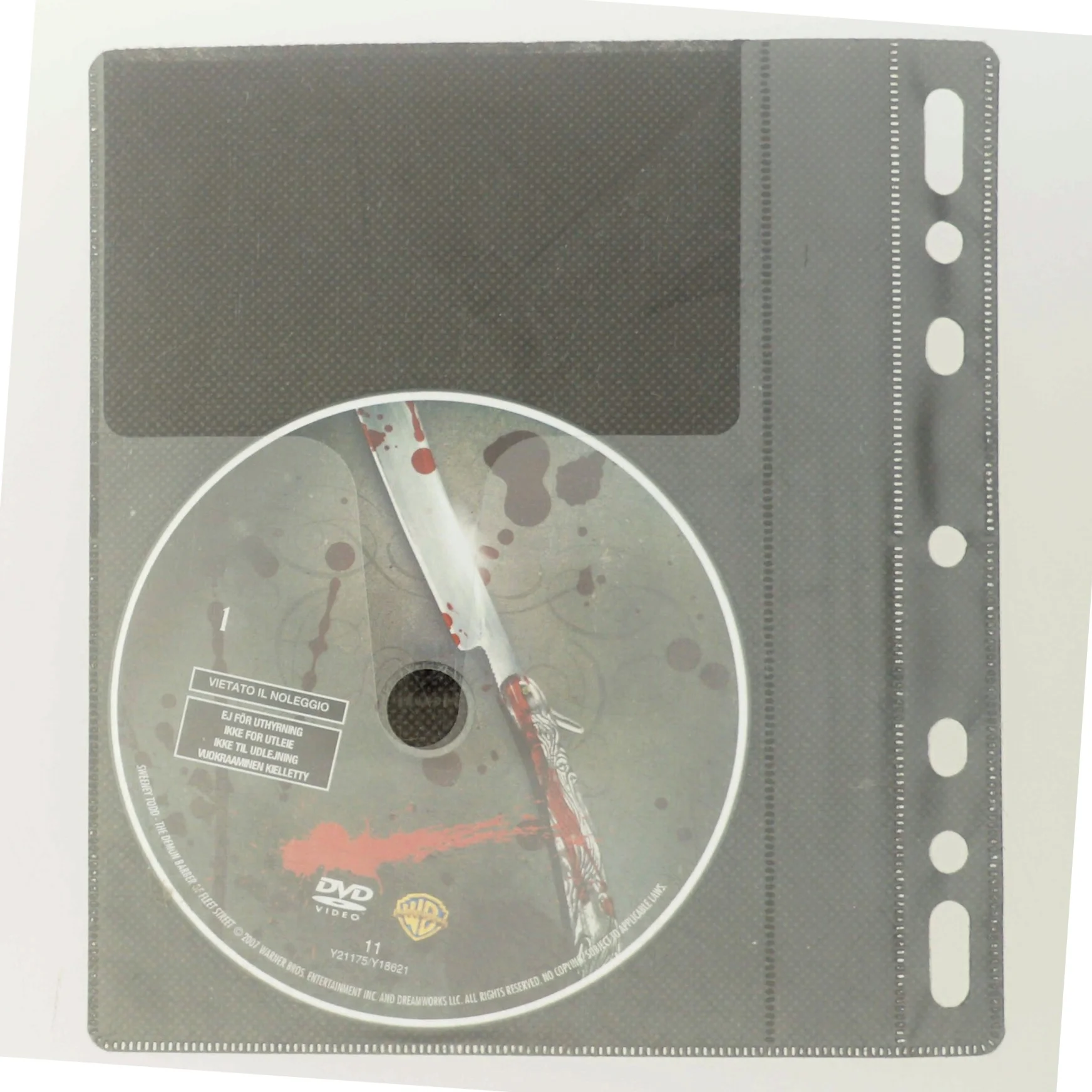 Sweeney Todd DVD film