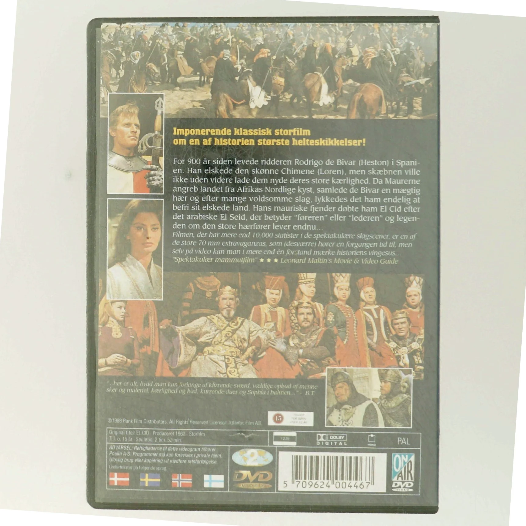 El Cid DVD fra on-air-video.dk
