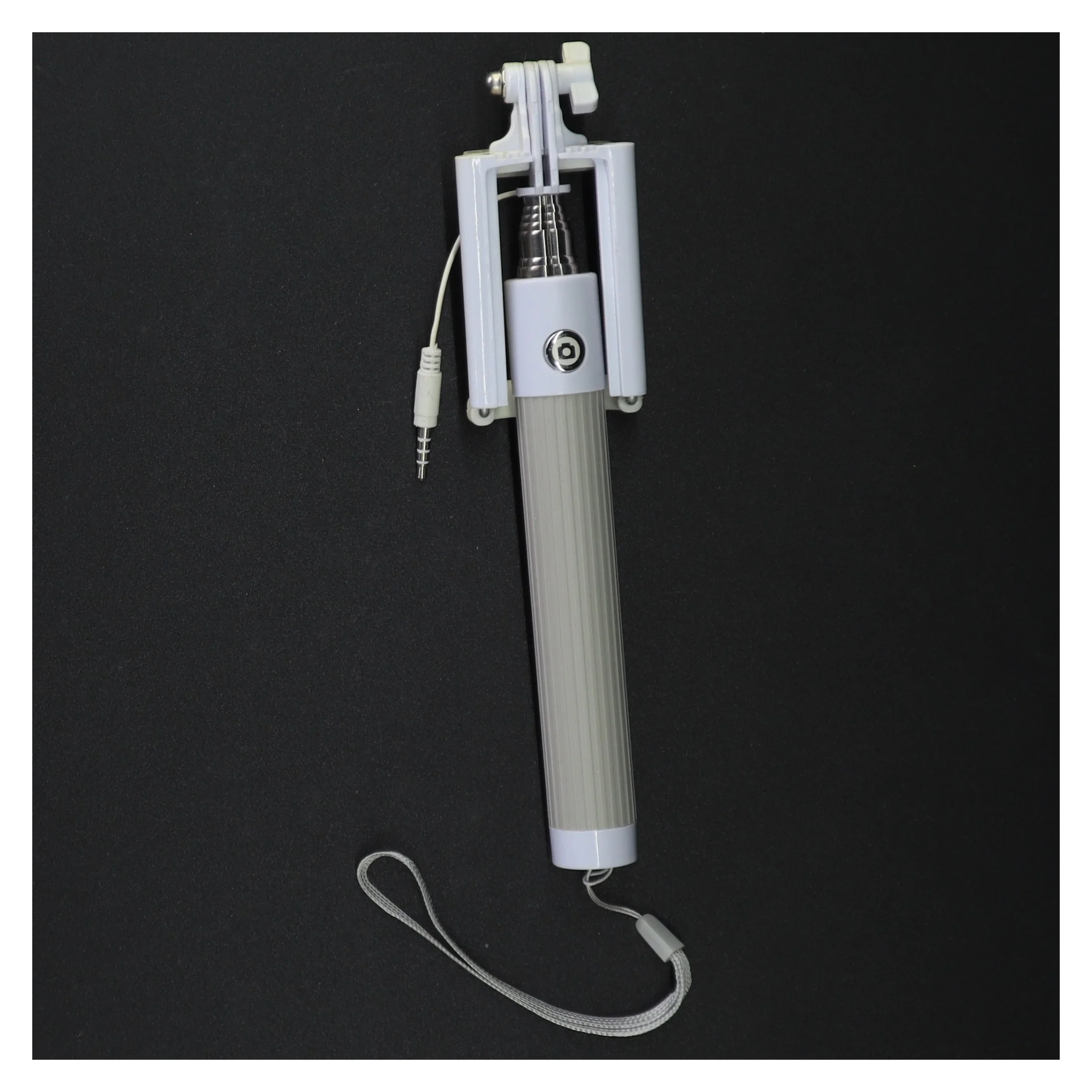 Selfie-stick med kabel (str. 29 cm til 87 cm)