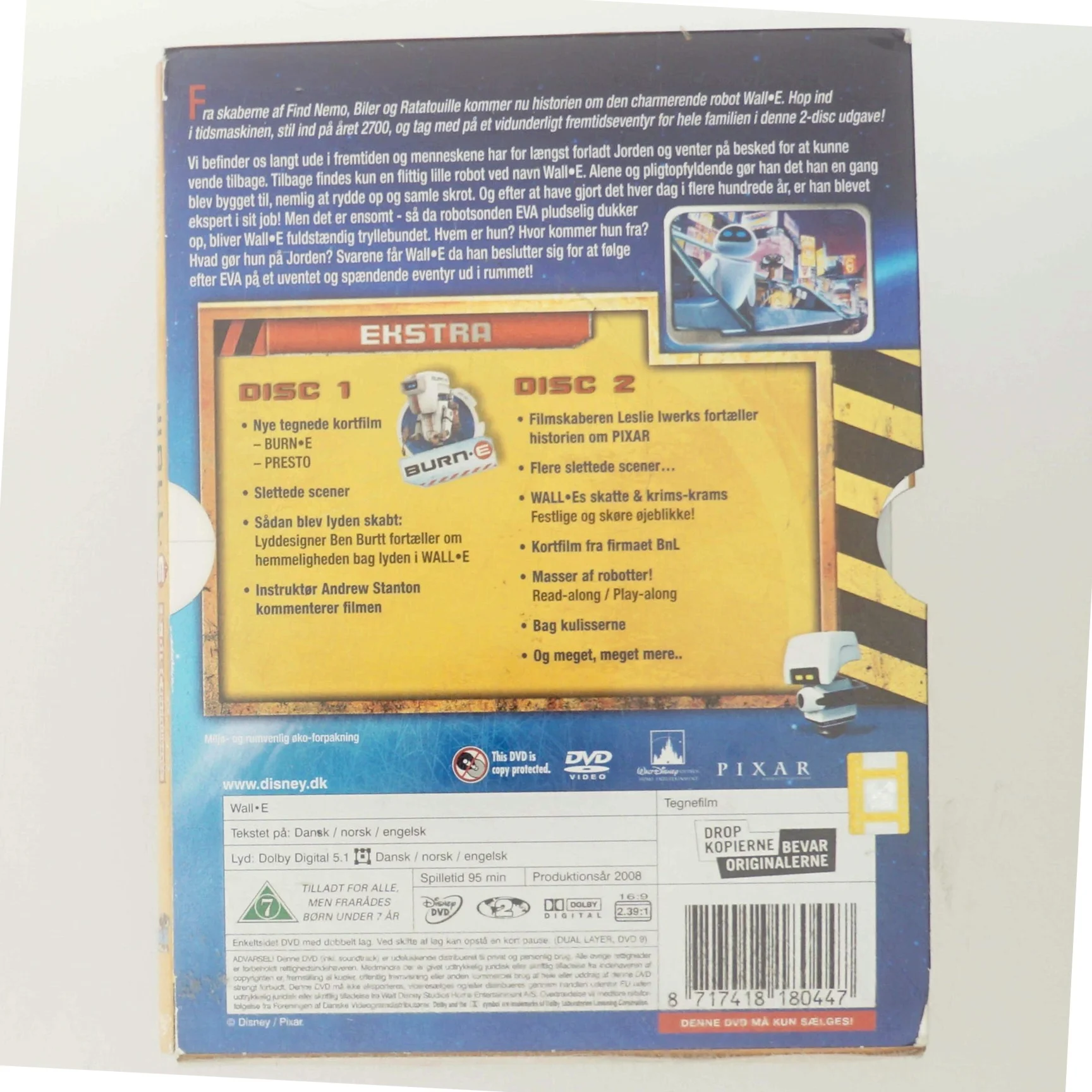 Wall-E tegnefilm fra Disney