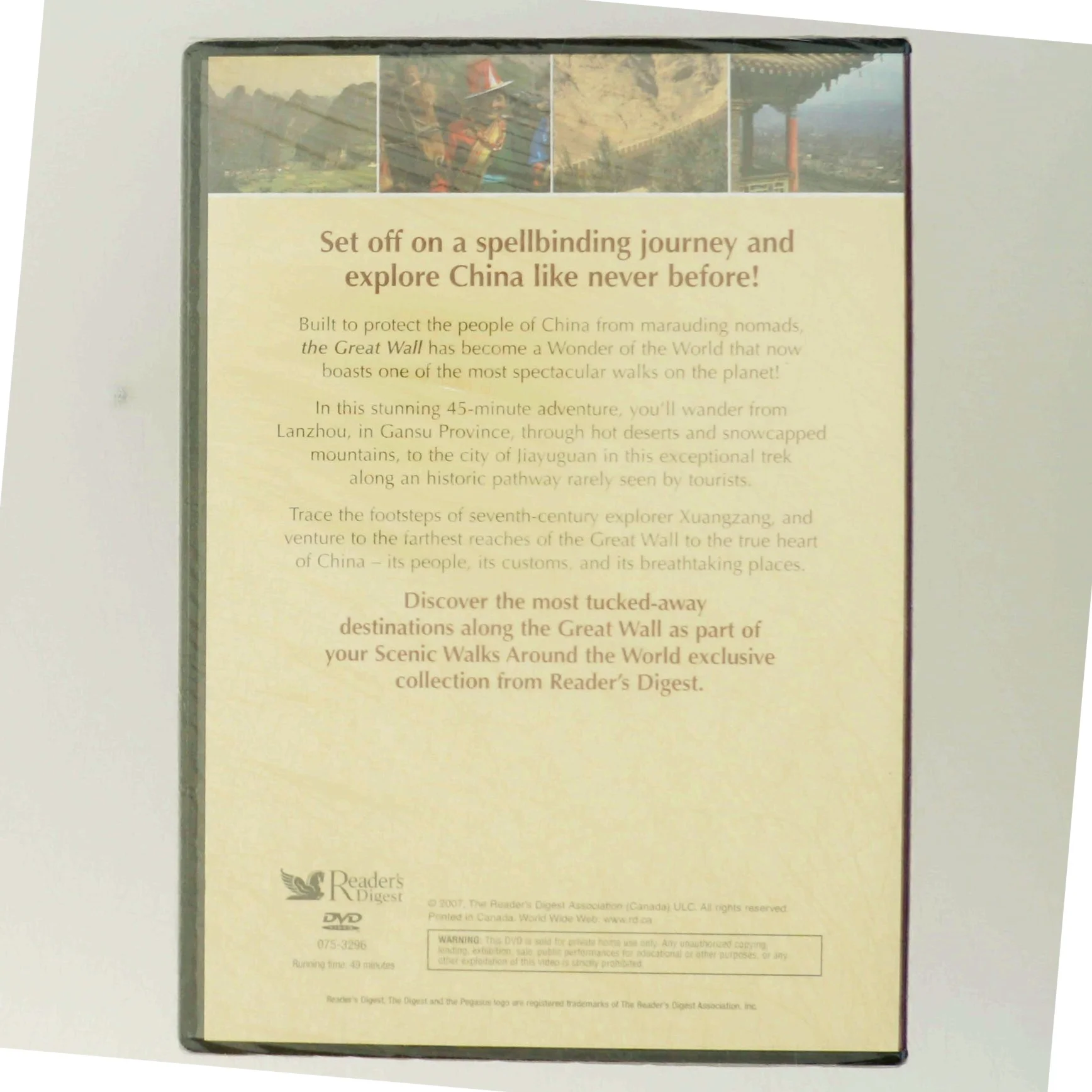 DVD 'Scenic Walks Around the World - China The Great Wall' fra Reader's Digest