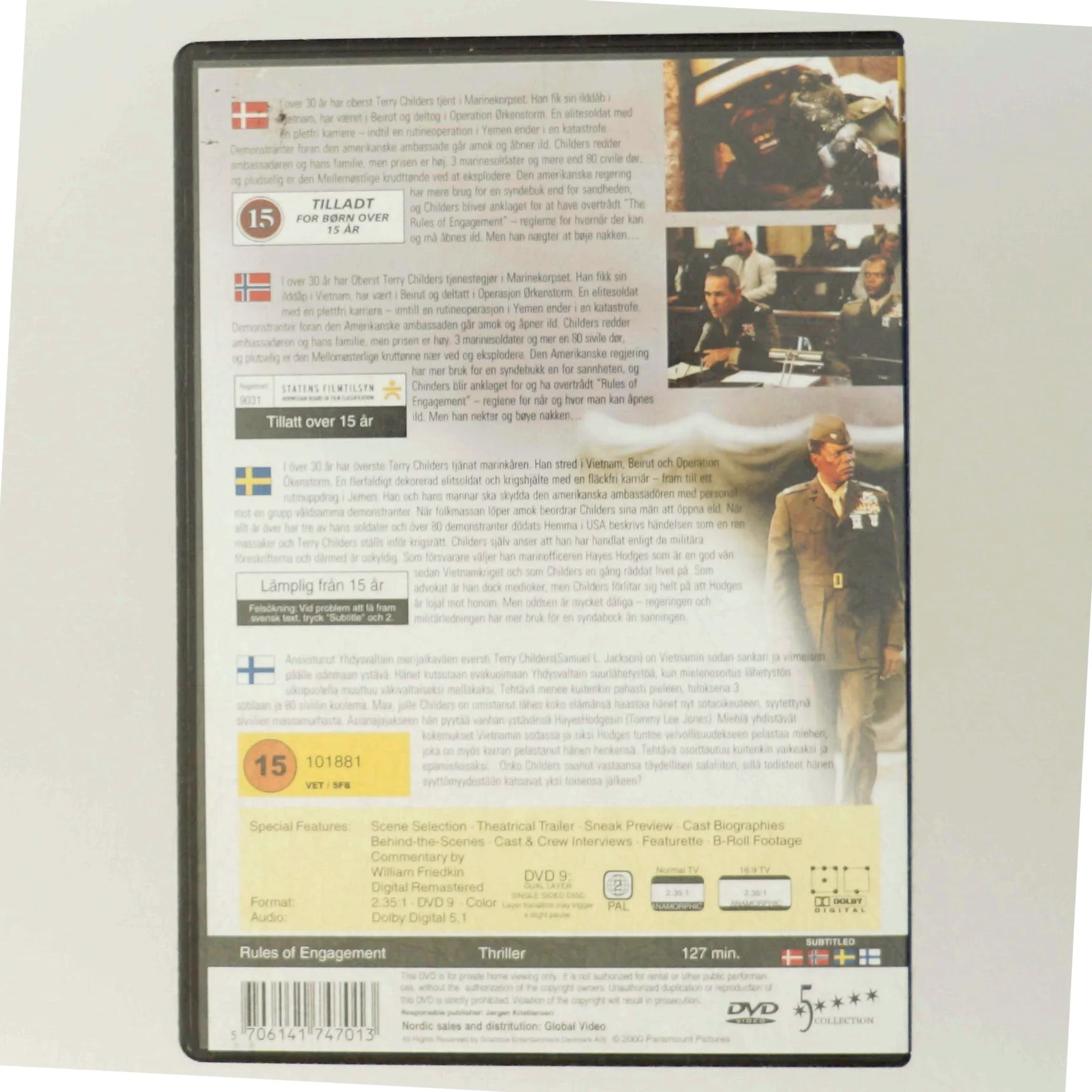 DVD - Rules of Engagement fra Paramount Pictures