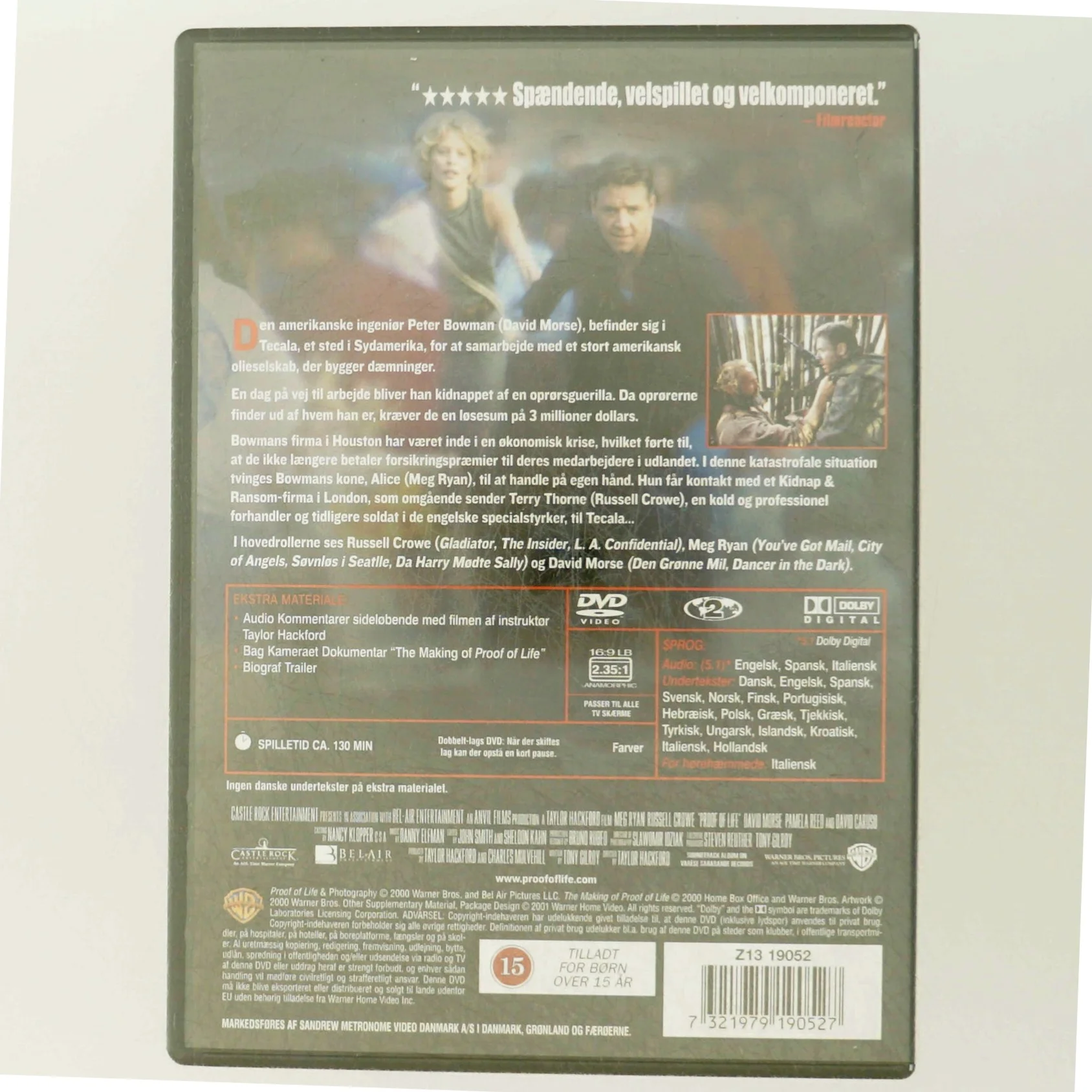 Proof of Life DVD fra Warner Home Video