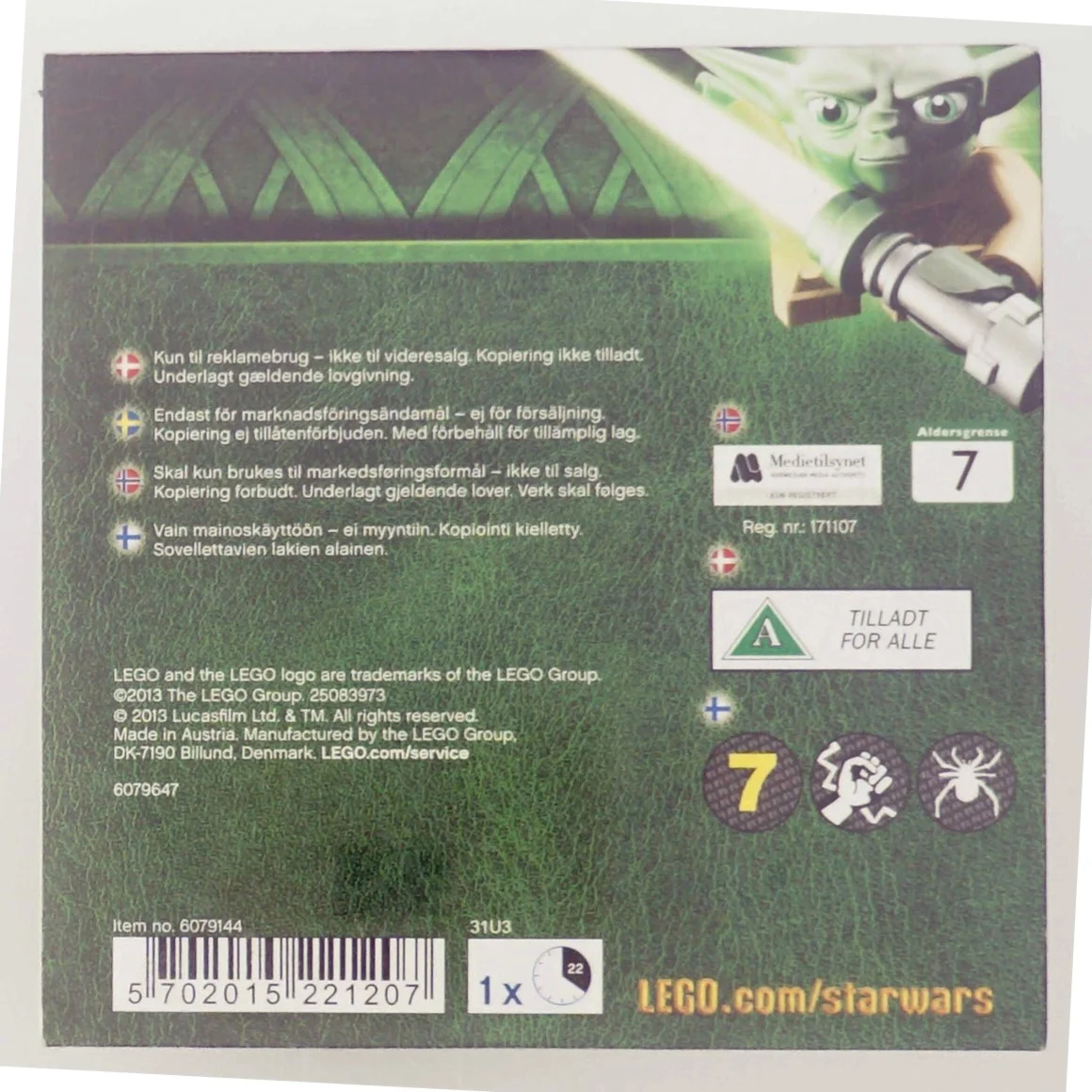 LEGO Star Wars DVD fra LEGO