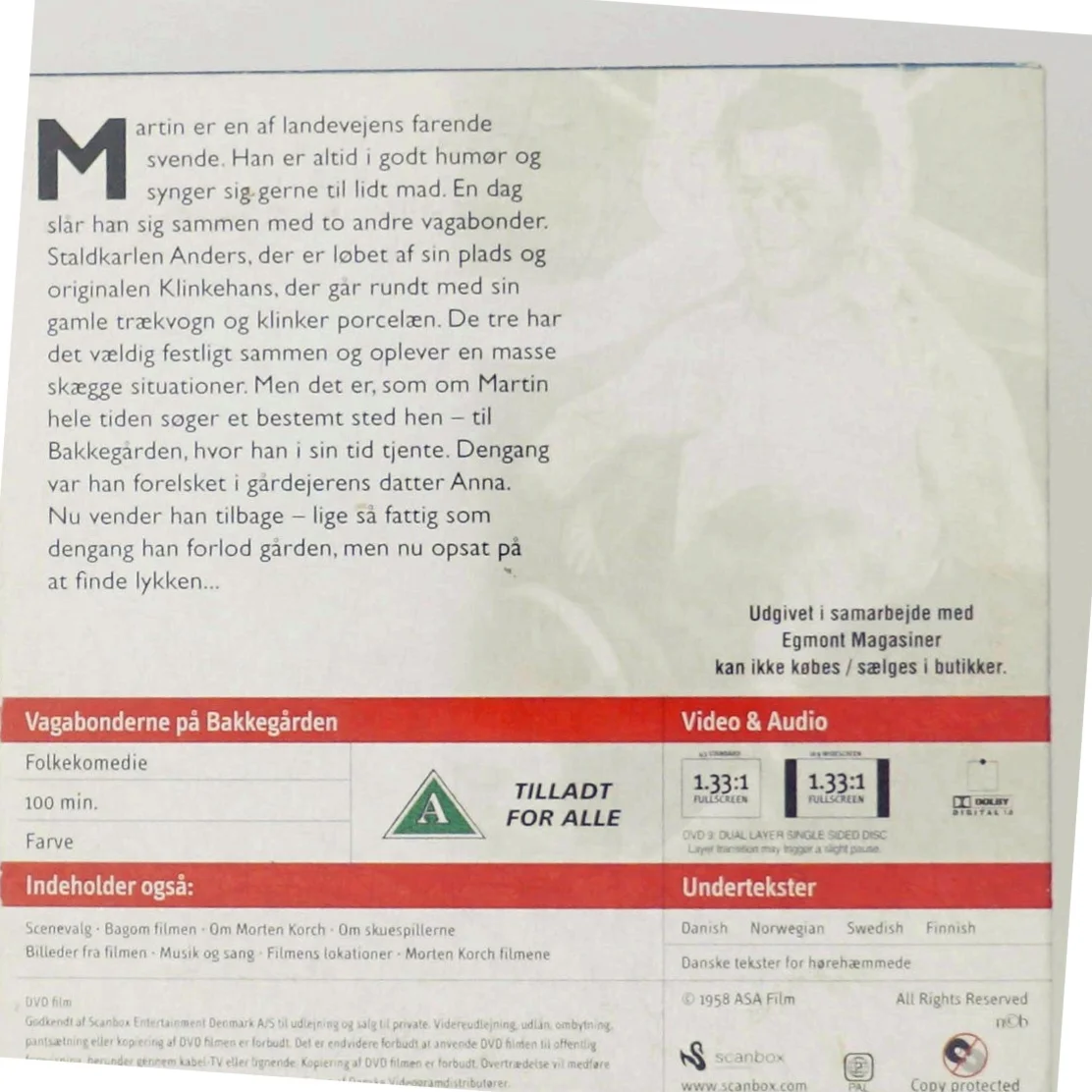 Vagabonderne på Bakkegården DVD fra Scanbox Entertainment