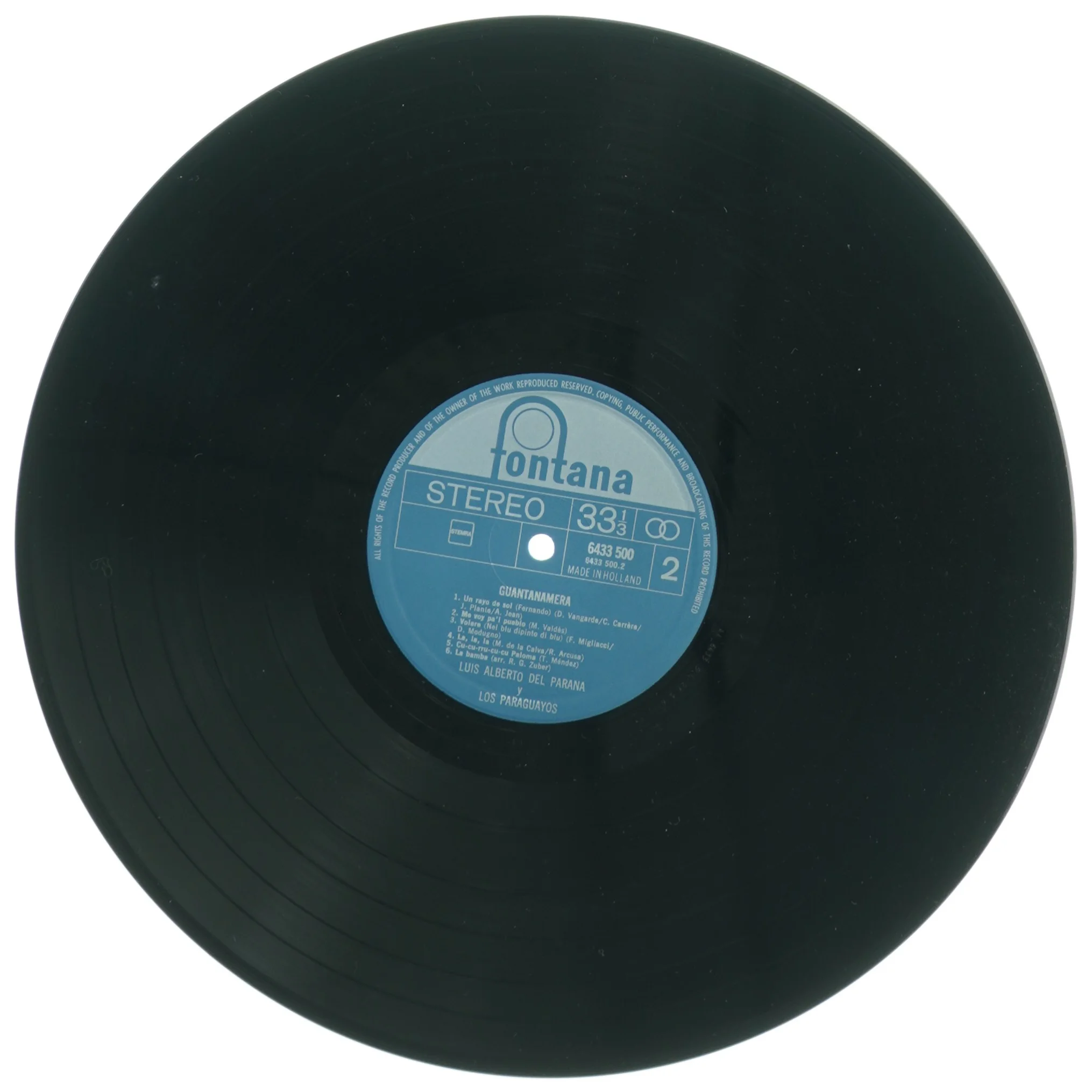 Luis Alberto del Parana & Los Paraguayos - Guantanamera LP