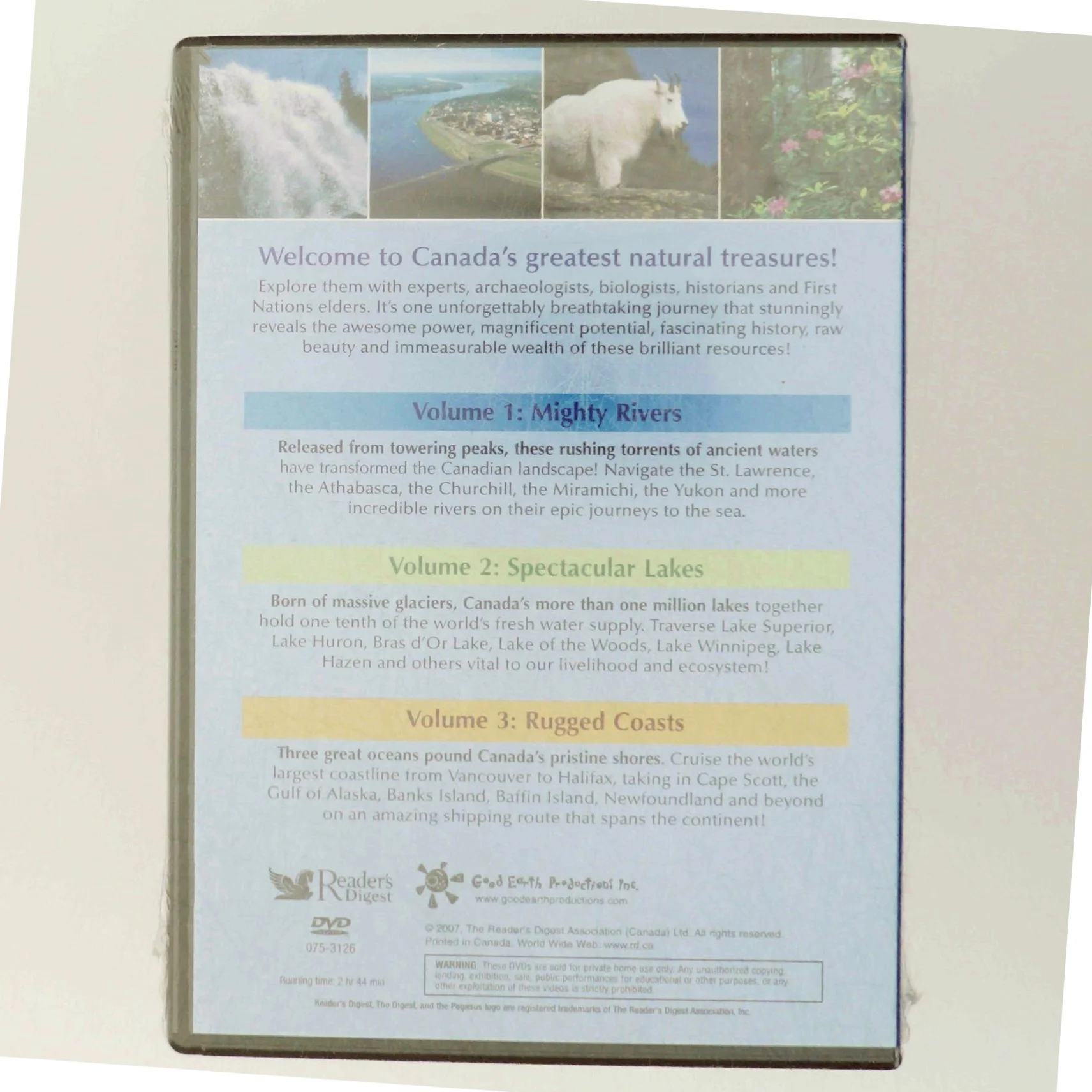 DVD-sæt med canadiske vandveje fra Reader's Digest