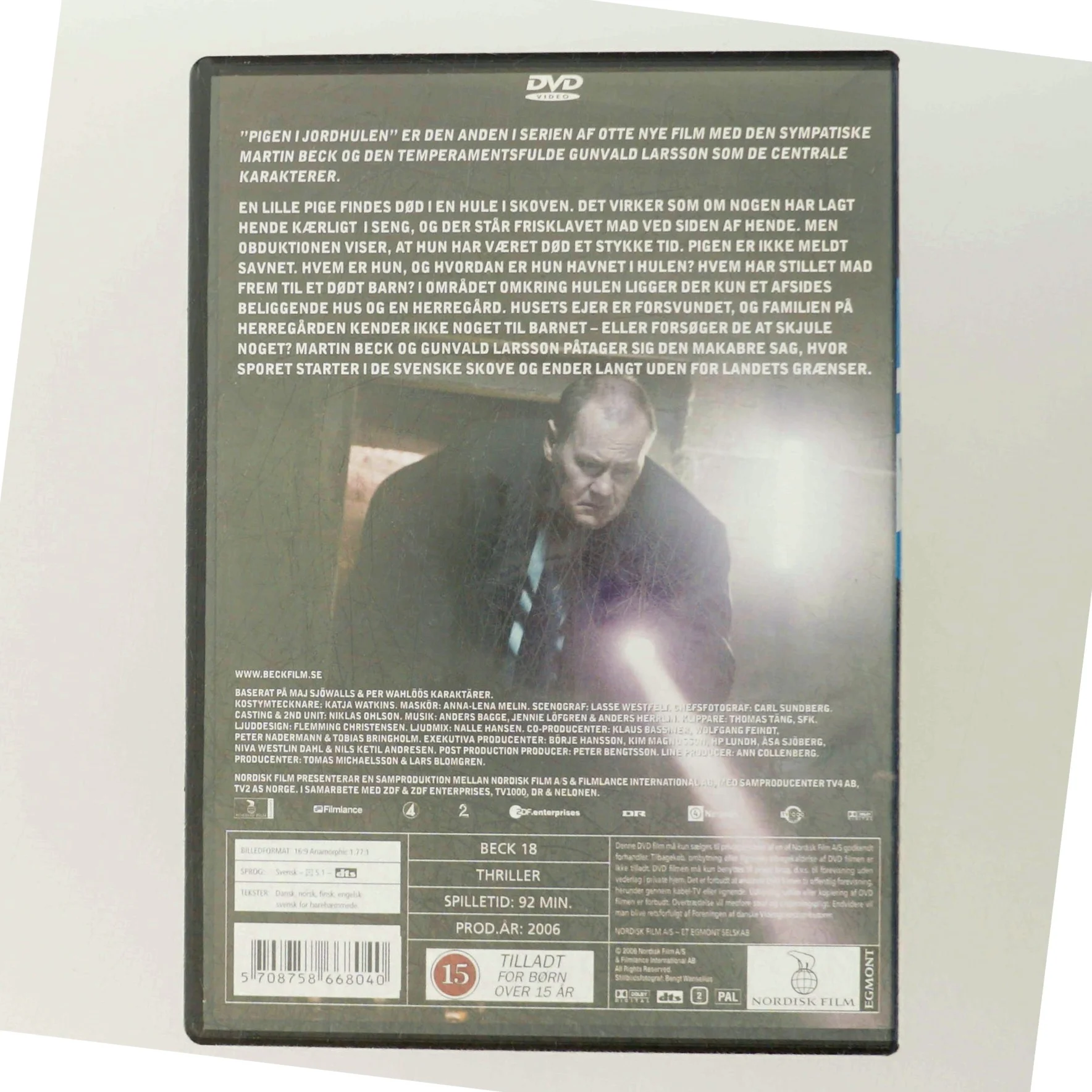 Beck - Pigen i jordhulen DVD fra Nordisk Film