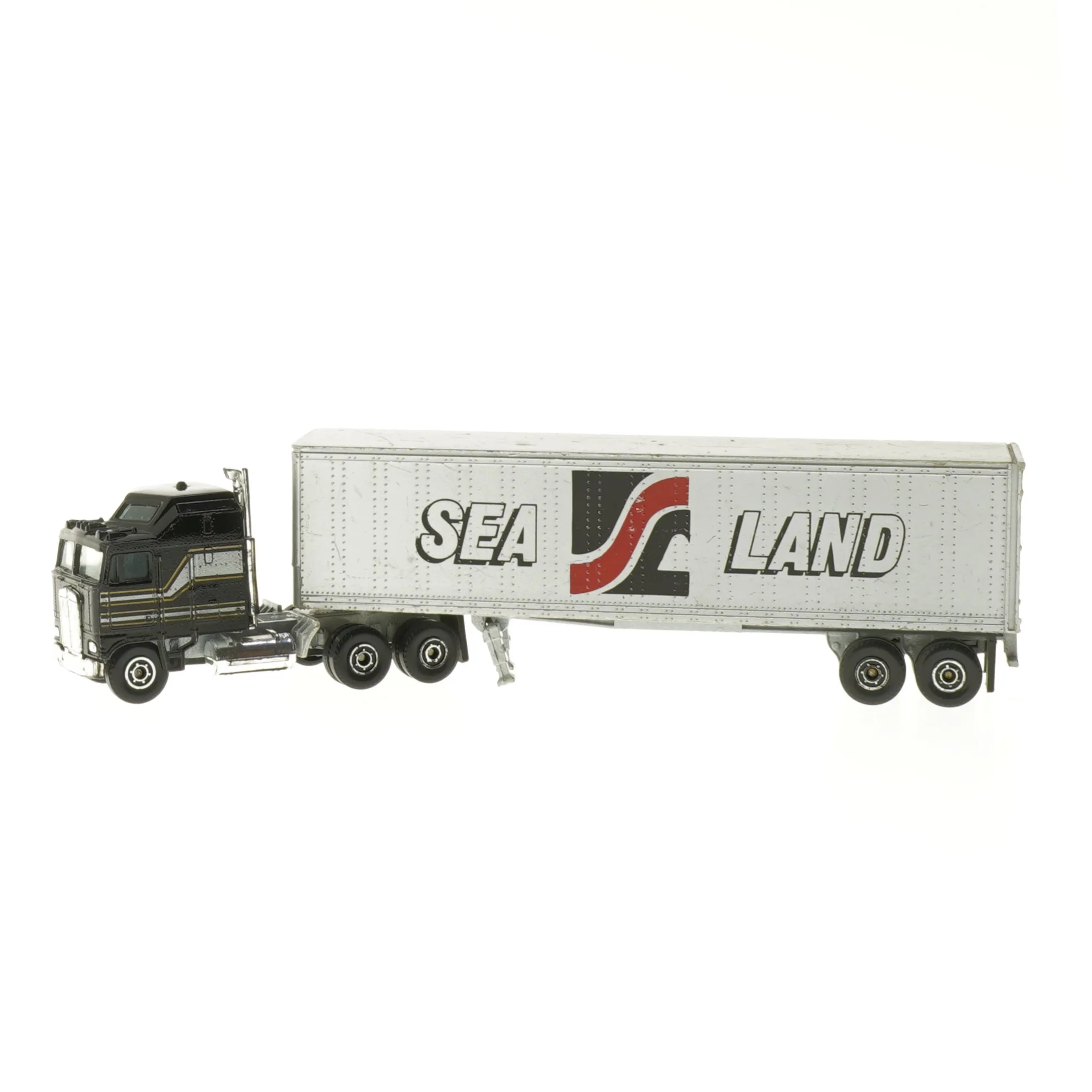 Model lastebil med Sea Land trailer (str. 27x4 cm)
