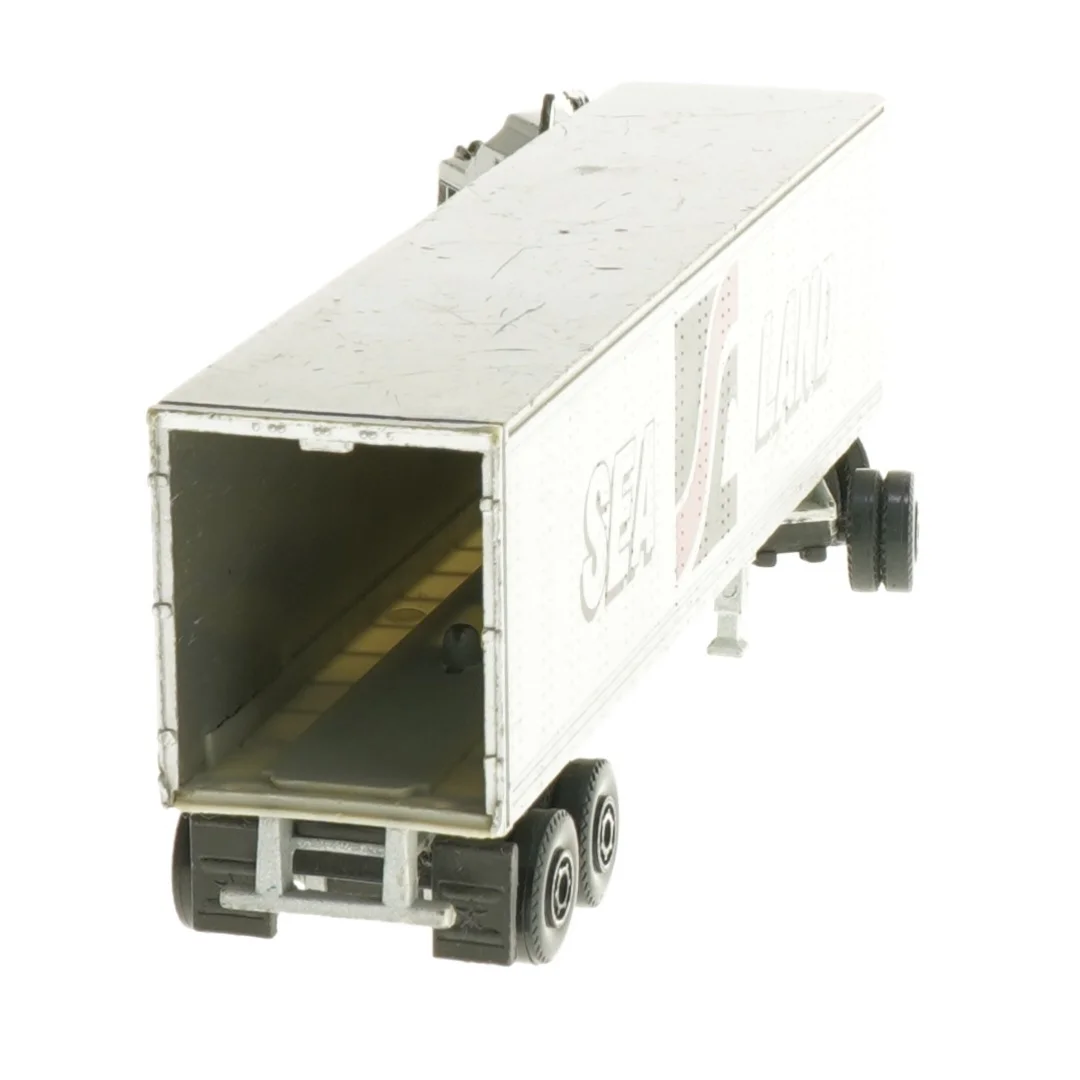 Model lastebil med Sea Land trailer (str. 27x4 cm)