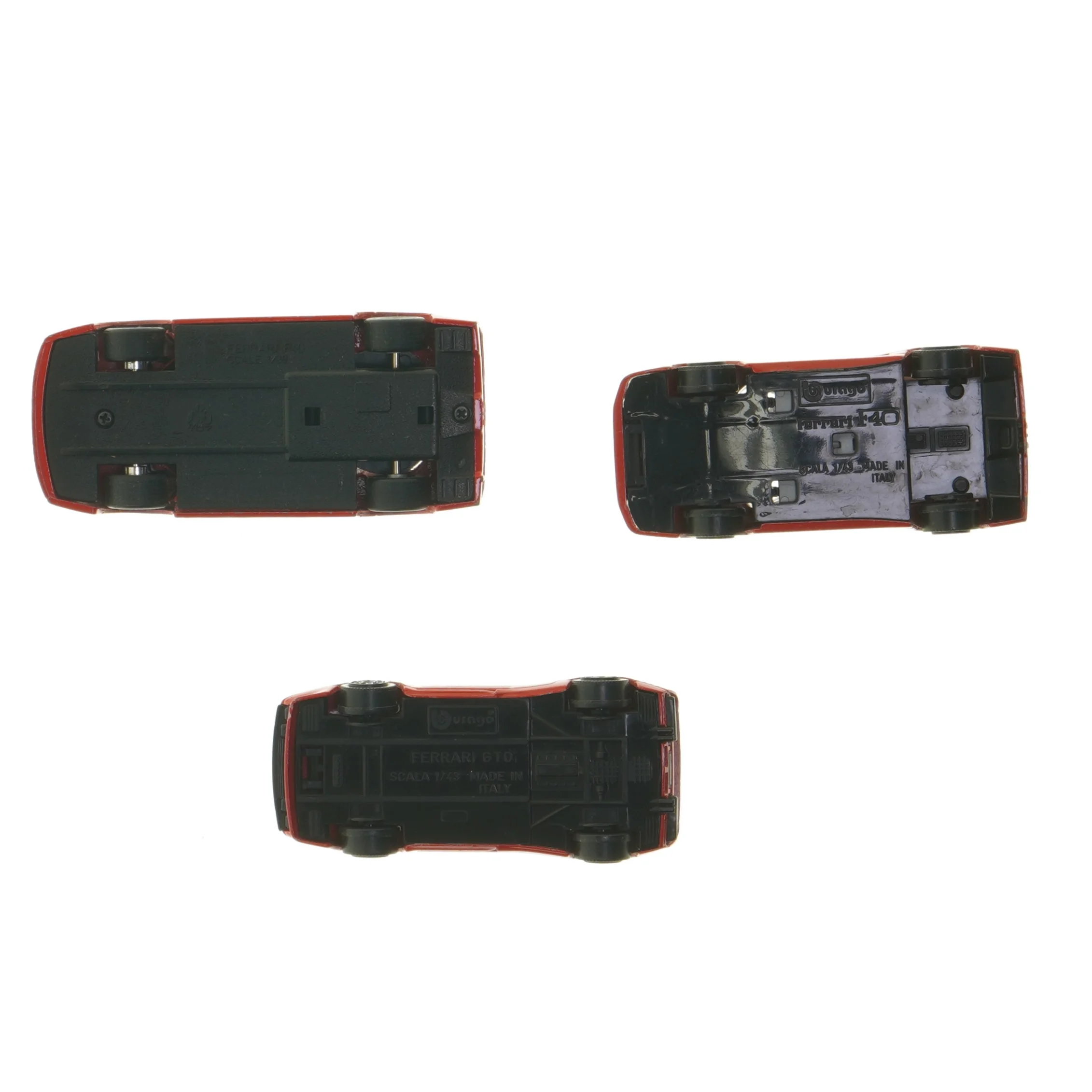 Ferrari modelbiler, 3 stk (str. 3 stk 11x5 cm)