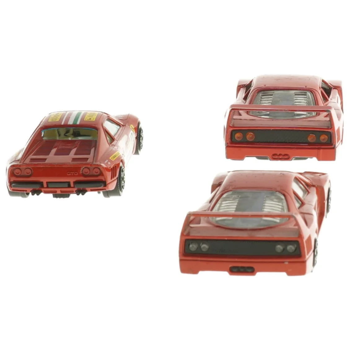 Ferrari modelbiler, 3 stk (str. 3 stk 11x5 cm)