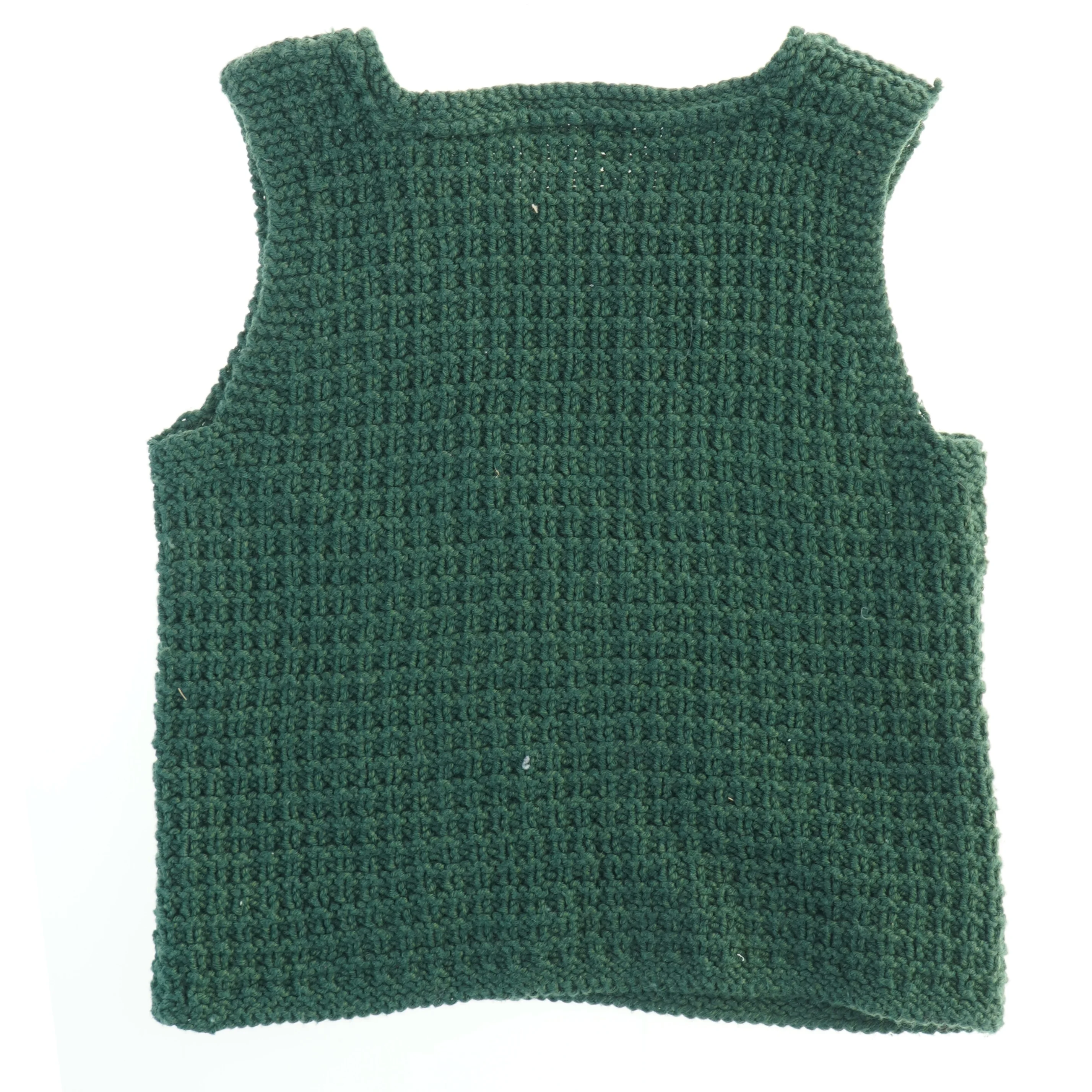 Strikket vest (str. 27x30 cm)
