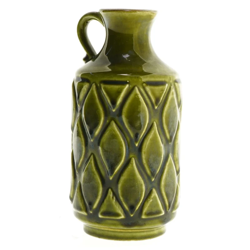 Grøn keramik vase, 1541/18 (str. 18 cm)