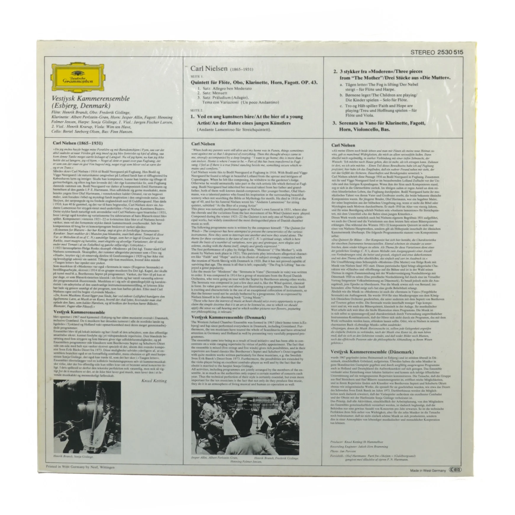 Carl Nielsen fra Deutsche Grammaphon Afstand (str. 30 cm)