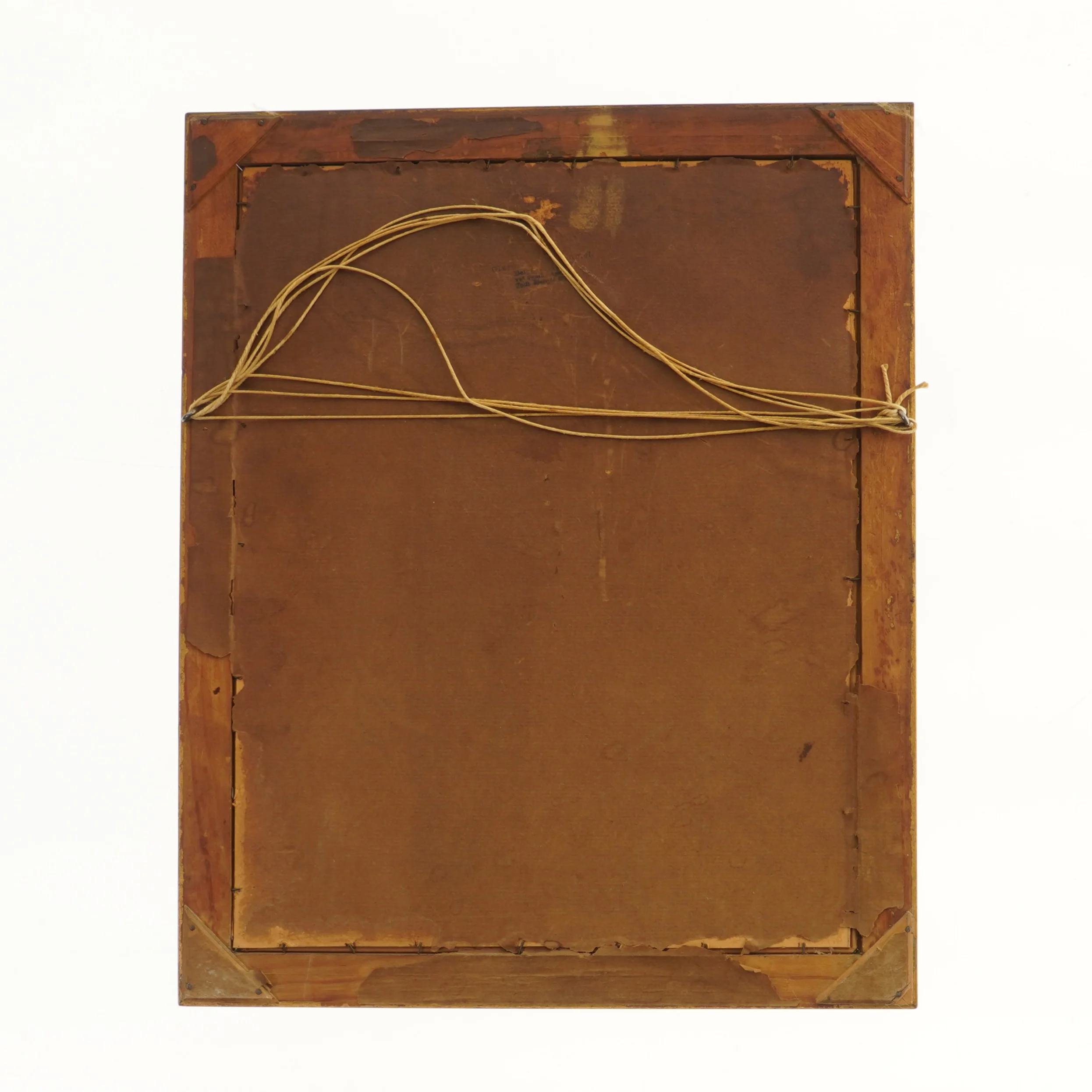 Vintage indrammet kunsttryk (str. 43x35 cm)