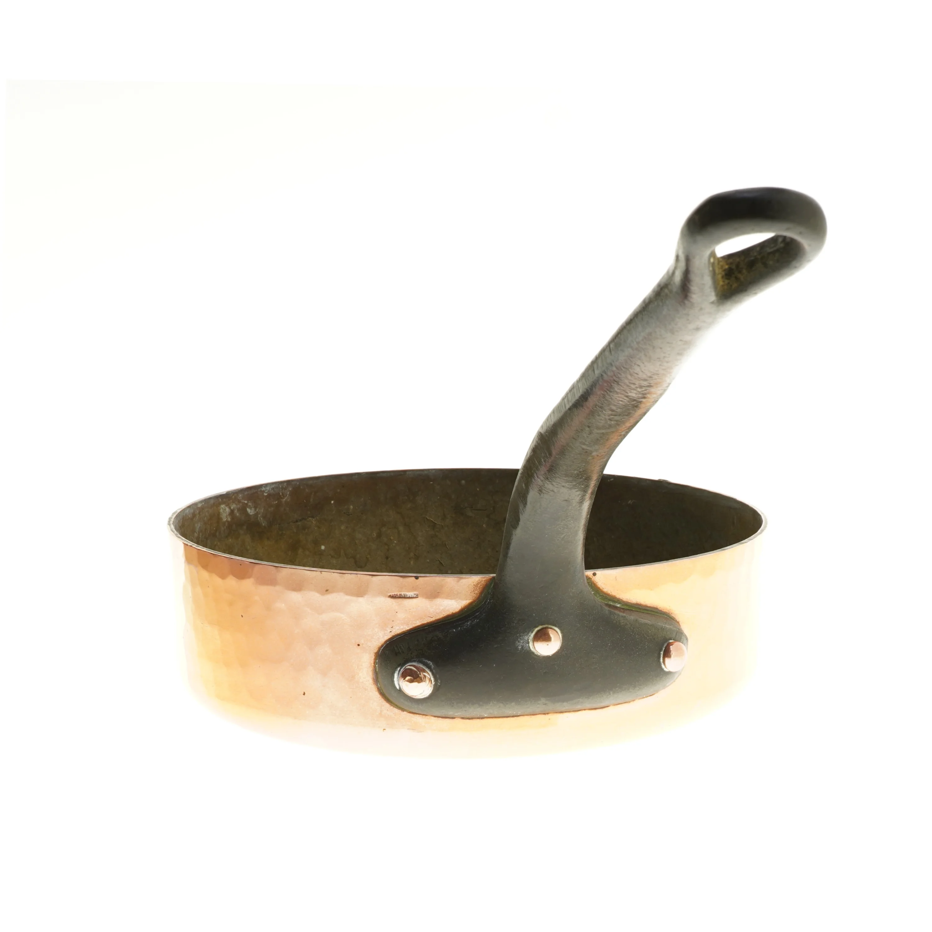 Kobber stegepande (str. Ø 26,5x7,5 cm)