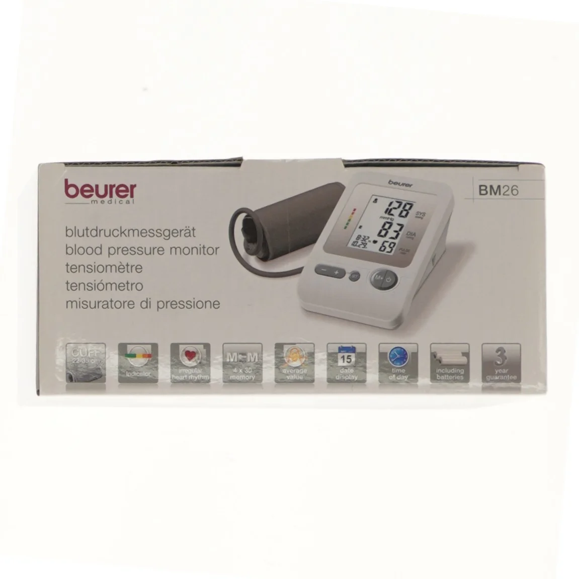 Blodtryksmåler Beurer BM26 fra Beurer (str. 7x14x8,8 cm)
