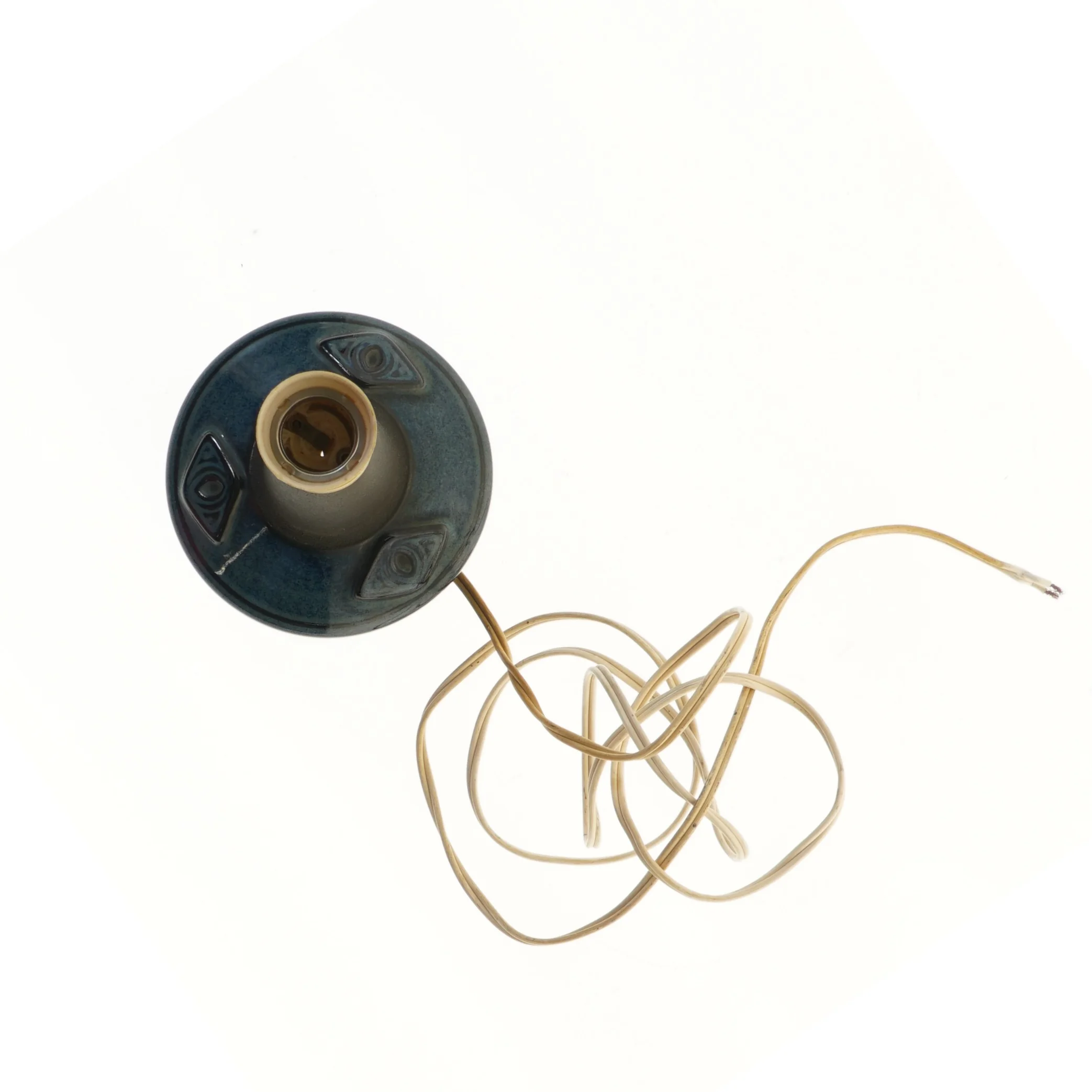 Vintage bordlampe uden skærm (str. 20 cm)