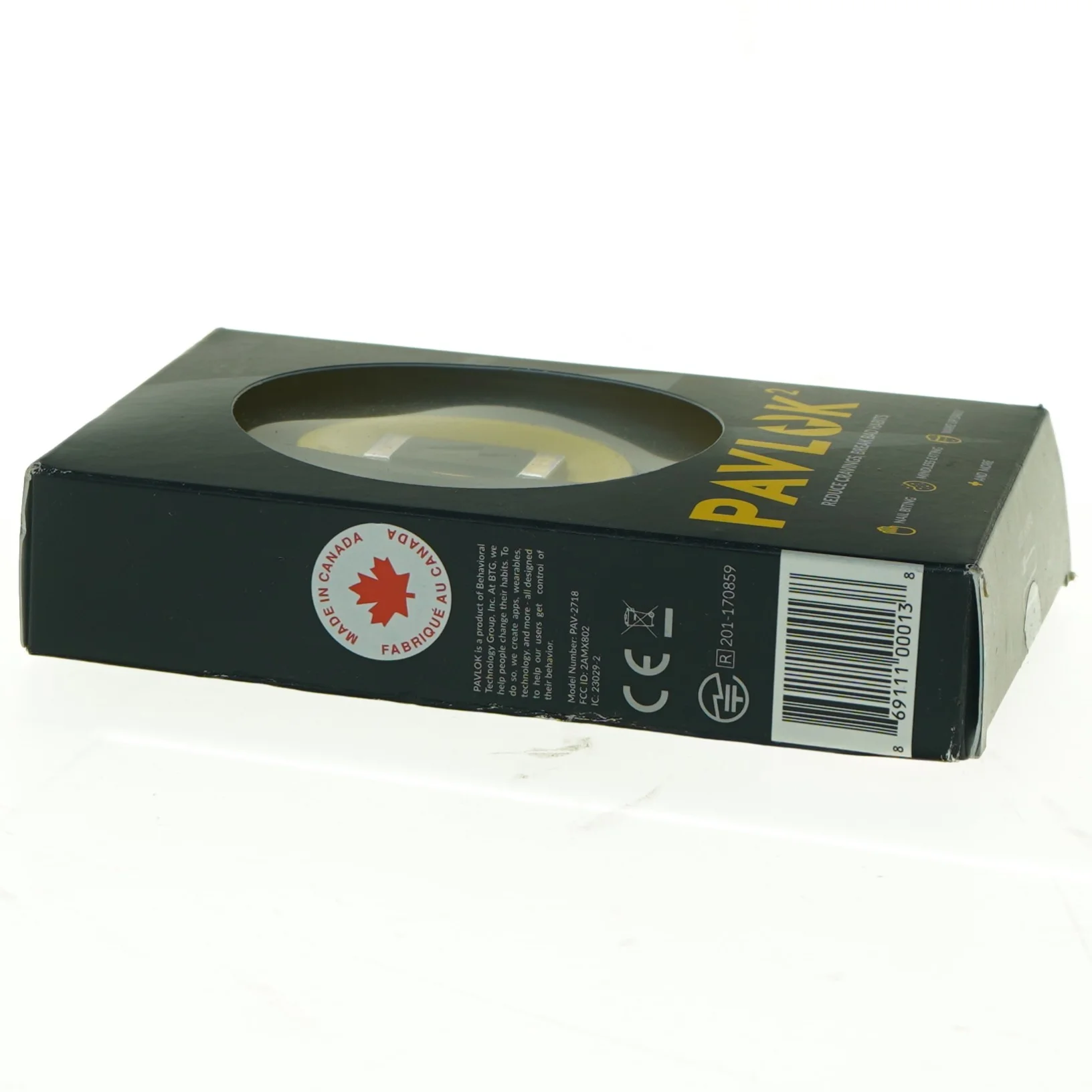 Pavlok2 adfærdsændringsarmbånd - verdens bedste lydløse vækkeur(str. 21 cm)