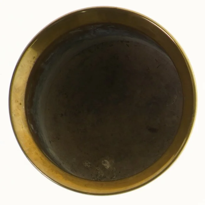 Messing vase (str. Ø 13x8,5 cm)