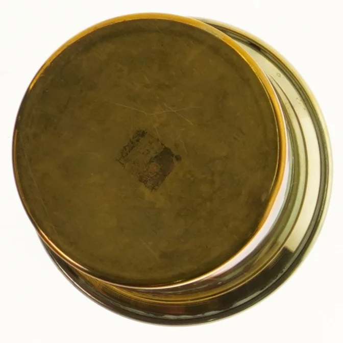 Messing vase (str. Ø 13x8,5 cm)