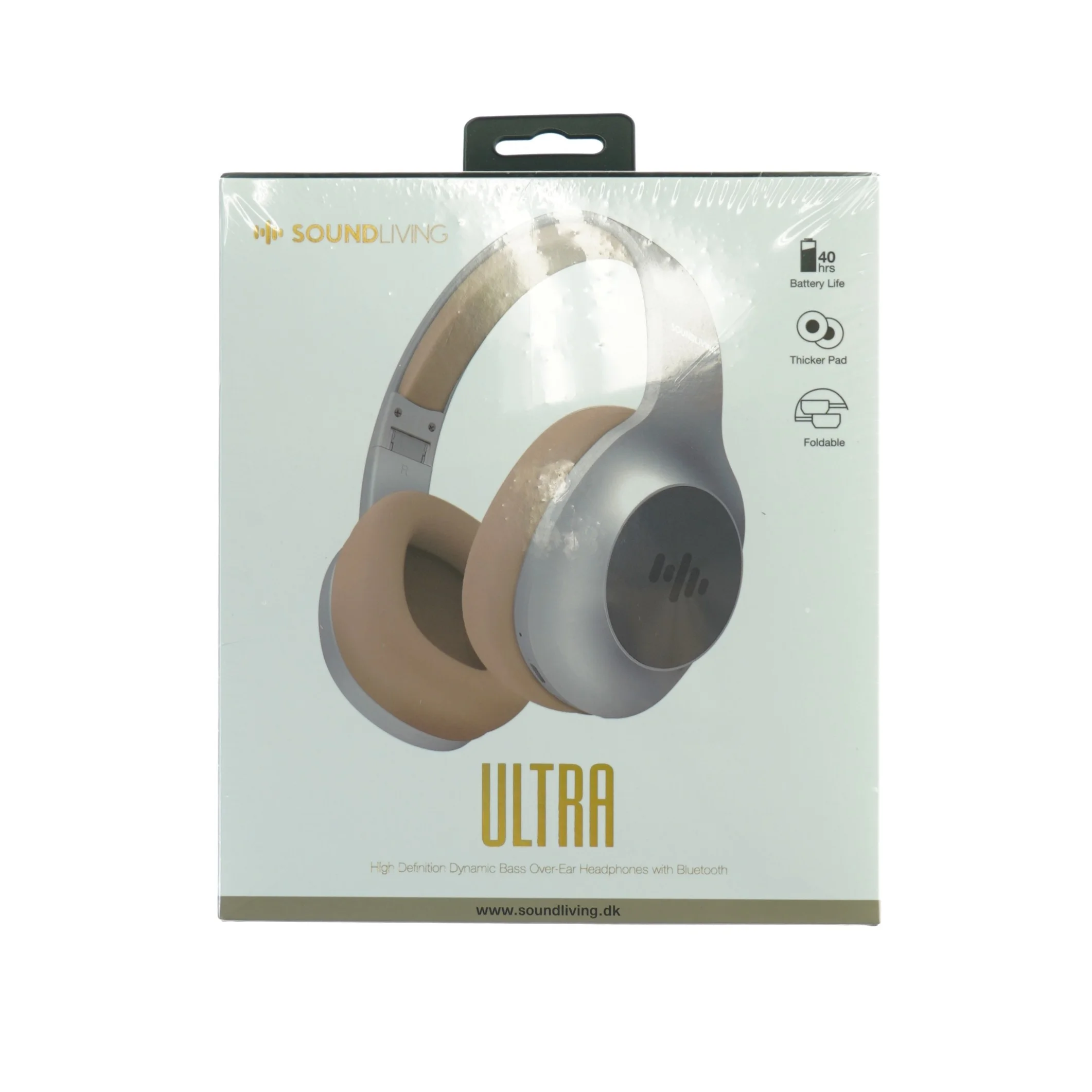 Soundliving ULTRA trådløse over-ear hovedtelefoner fra Soundliving (str. 20 x 17,5 x 8 cm)