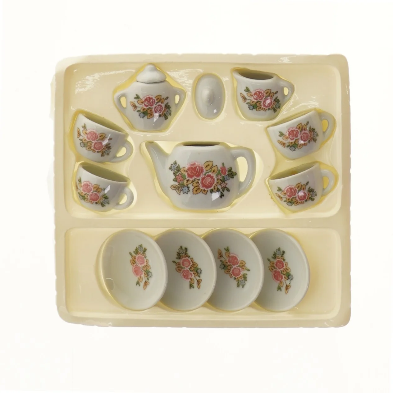 Porcelæn te sæt til børn fra Little Miss Lucy (str. (kasse)4x20x19,5 cm)