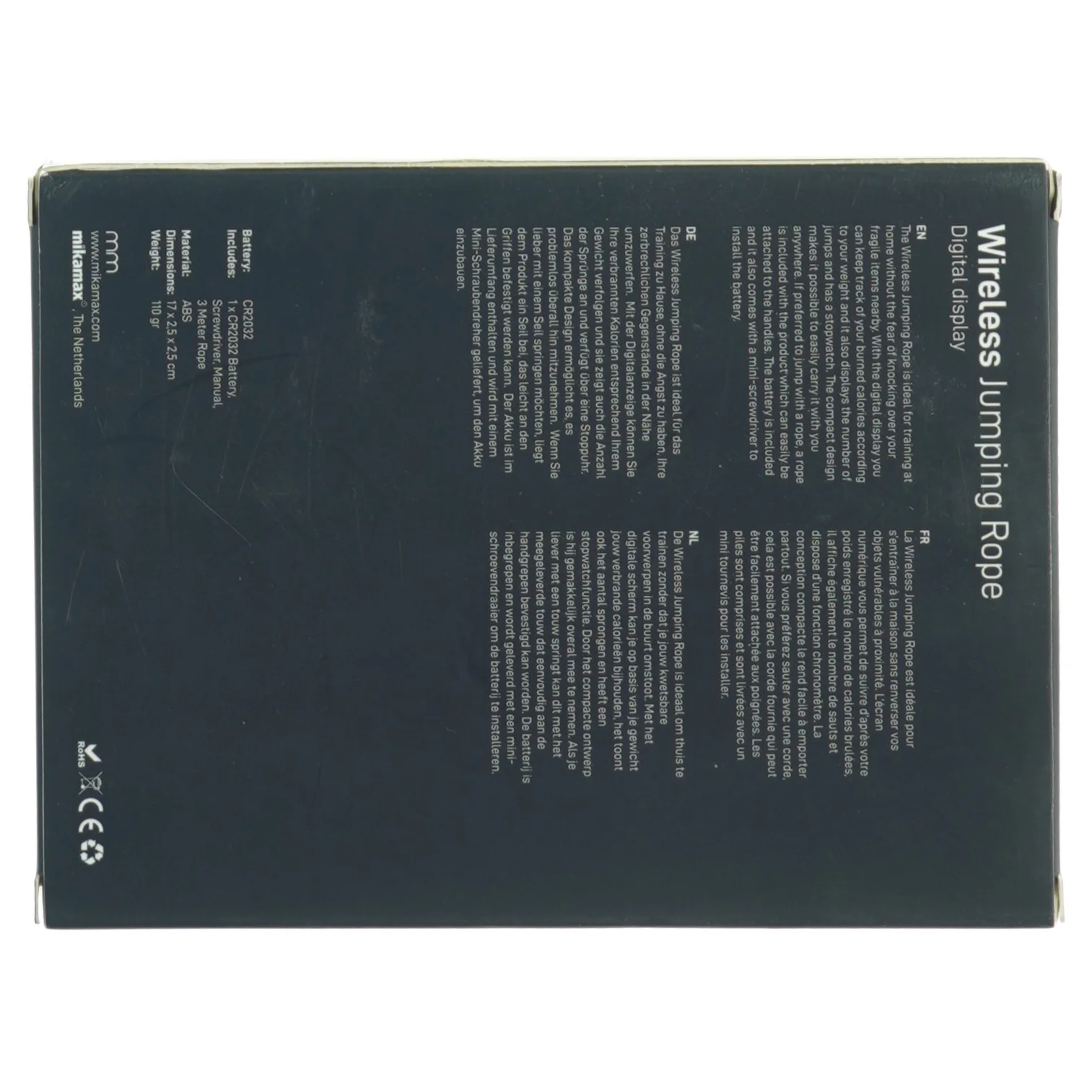 Trådløst springtov med digital skærm