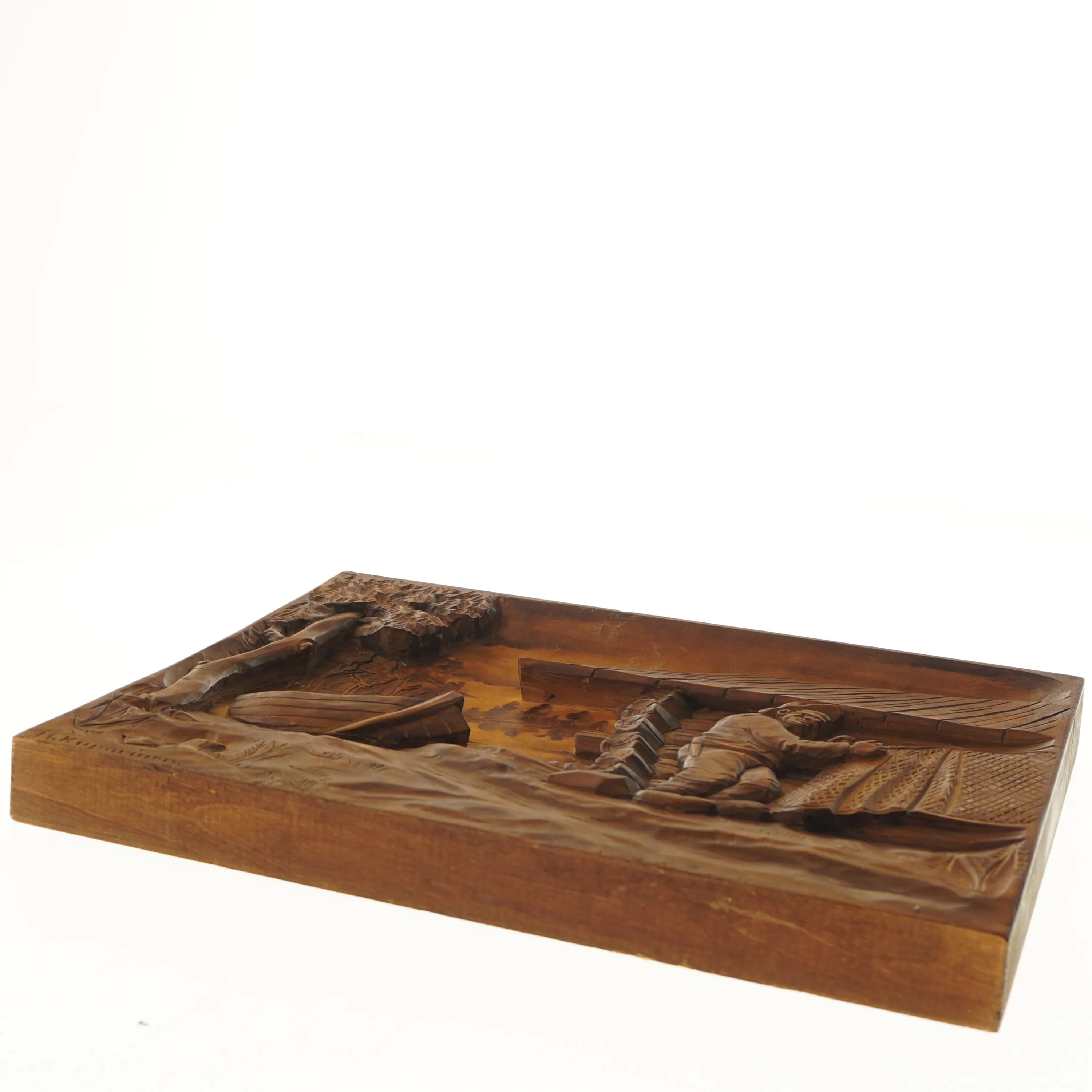 Trærelief Finland (str. 44,5x34,5 cm)