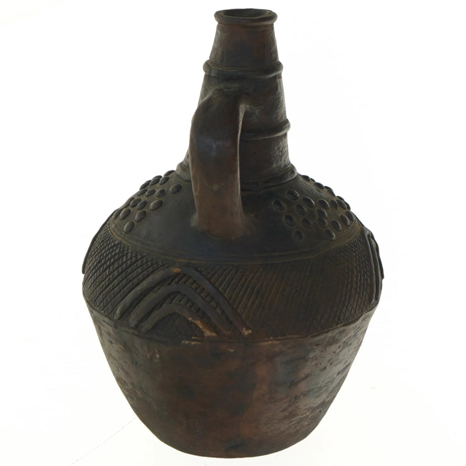 Antik dekoreret vase 18,5 cm (str. 18,5 cm)