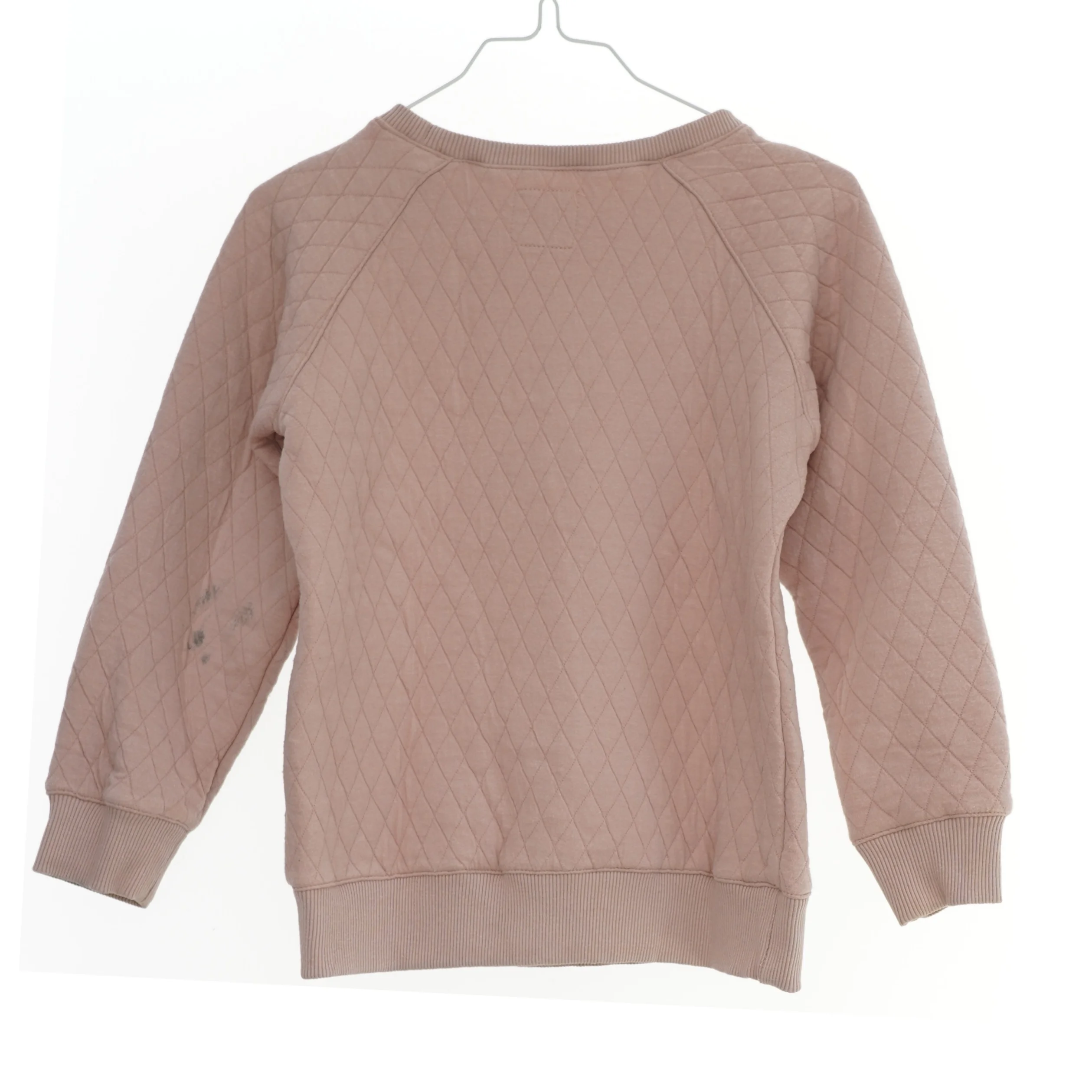 Lyserød quiltet sweatshirt med tryk fra Friends (str. 116)