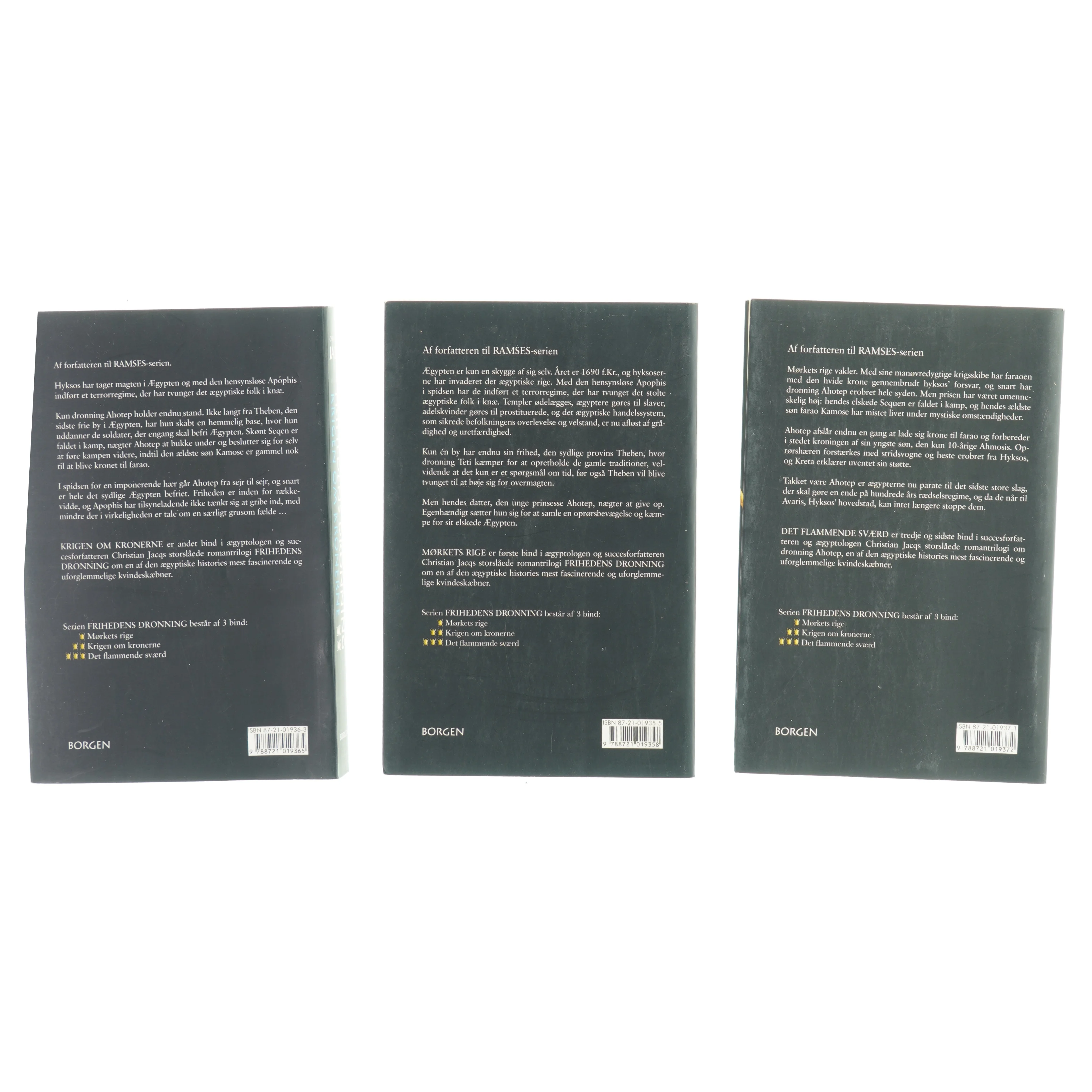 Romaner Frihedens dronning 3 stk.  fra Bog