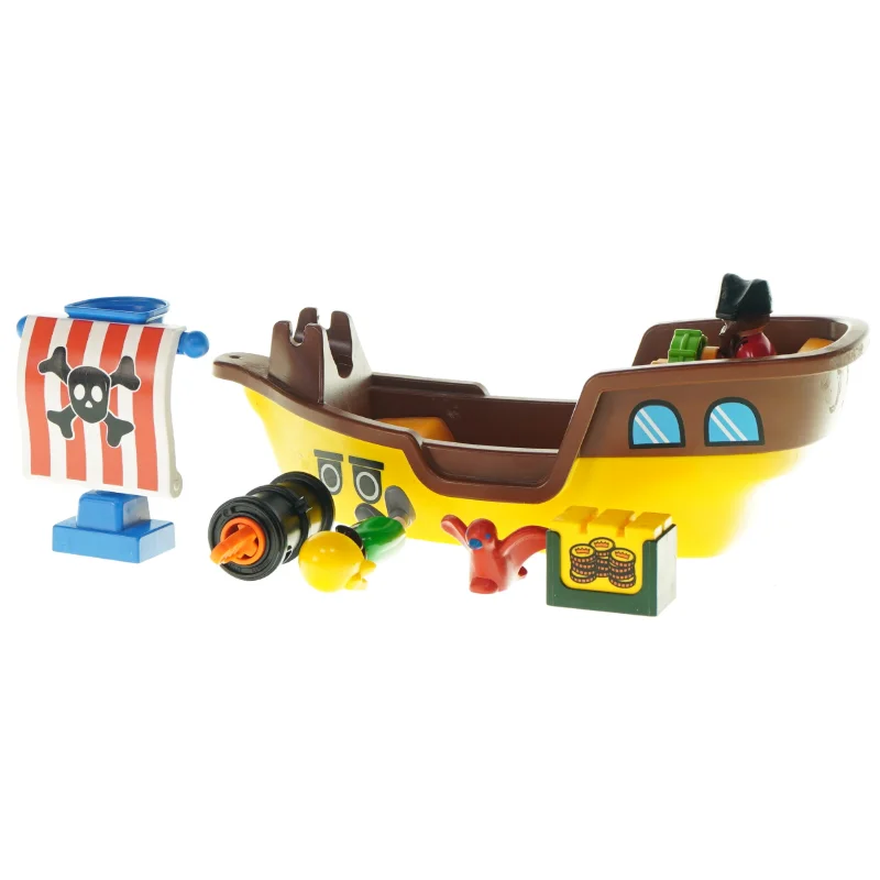 Sørøver legetøjsskib (str. 30 x 11 x 8cm)