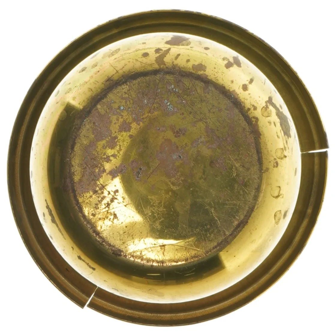 Messingkrukke (str. Ø 12,5 cm længde 9,5 cm)