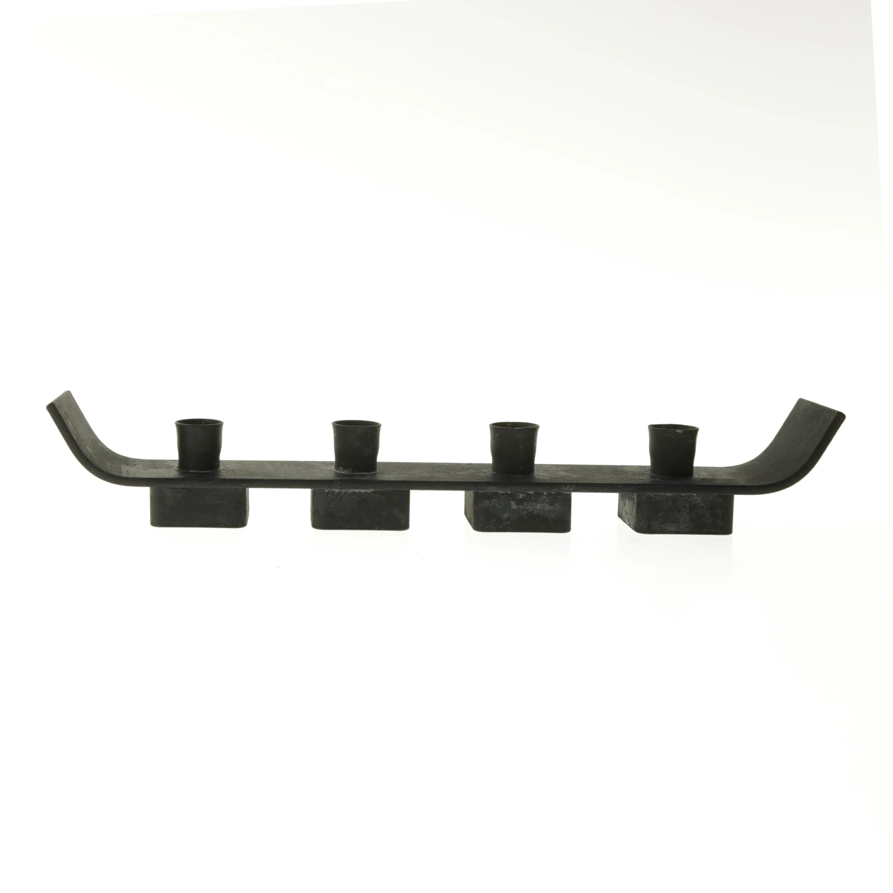 Advents lysestage i støbejern (str. 41x6 cm)