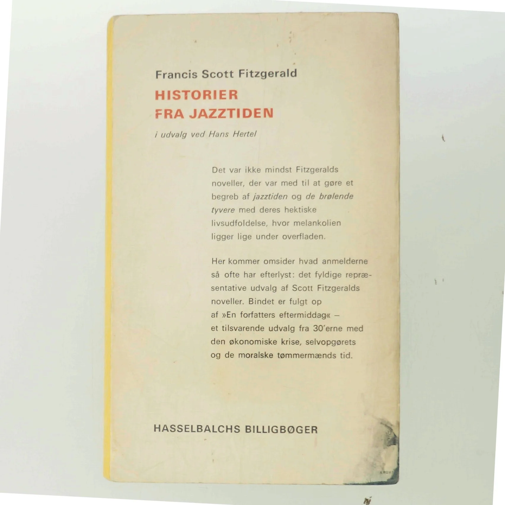 Historier fra Jazztiden af F. Scott Fitzgerald (Bog)