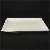 Rektangulært hvidt porcelænsfad (str. 19x19 cm)