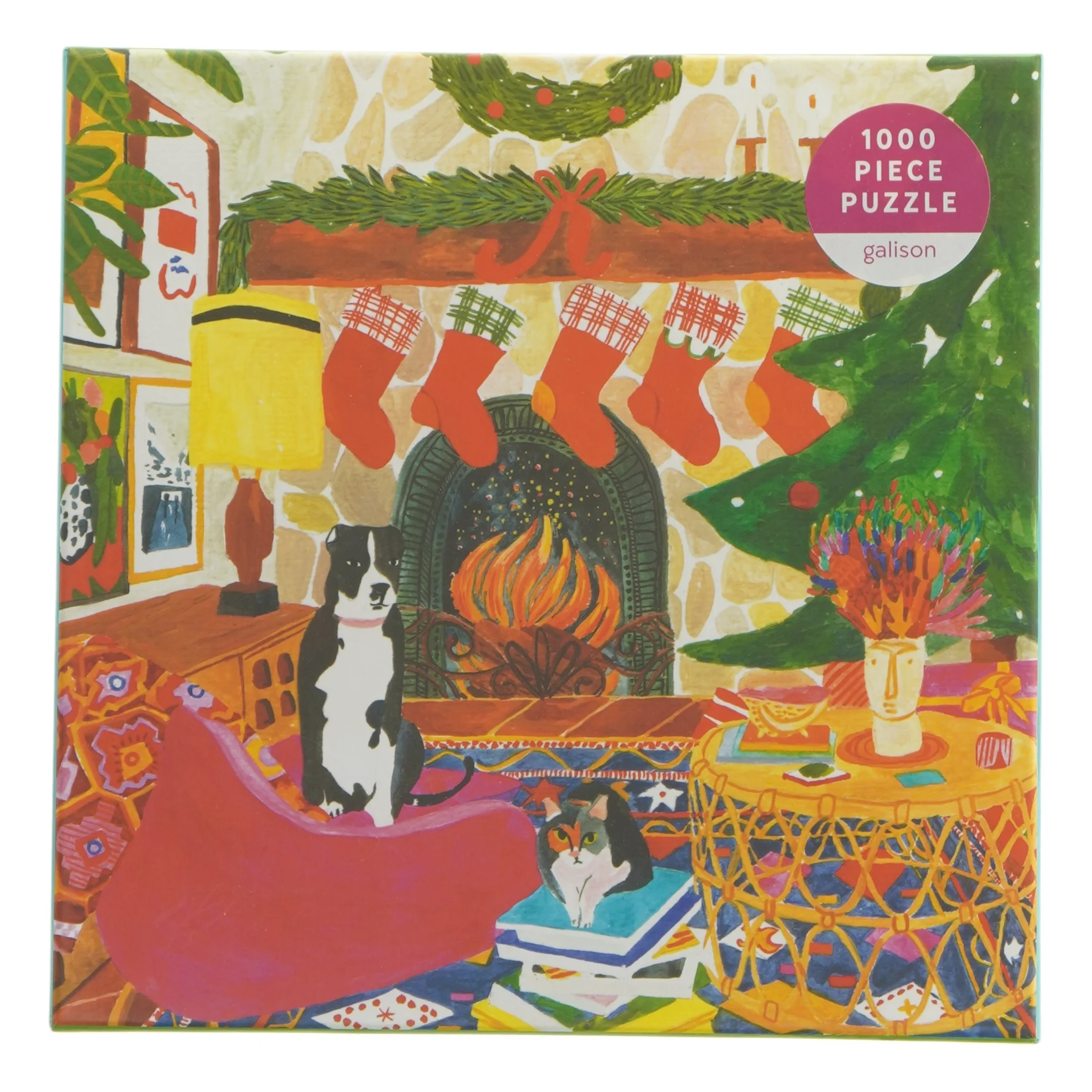 Fireside Friends puslespil fra Galison (str. 1000 brikker cm)