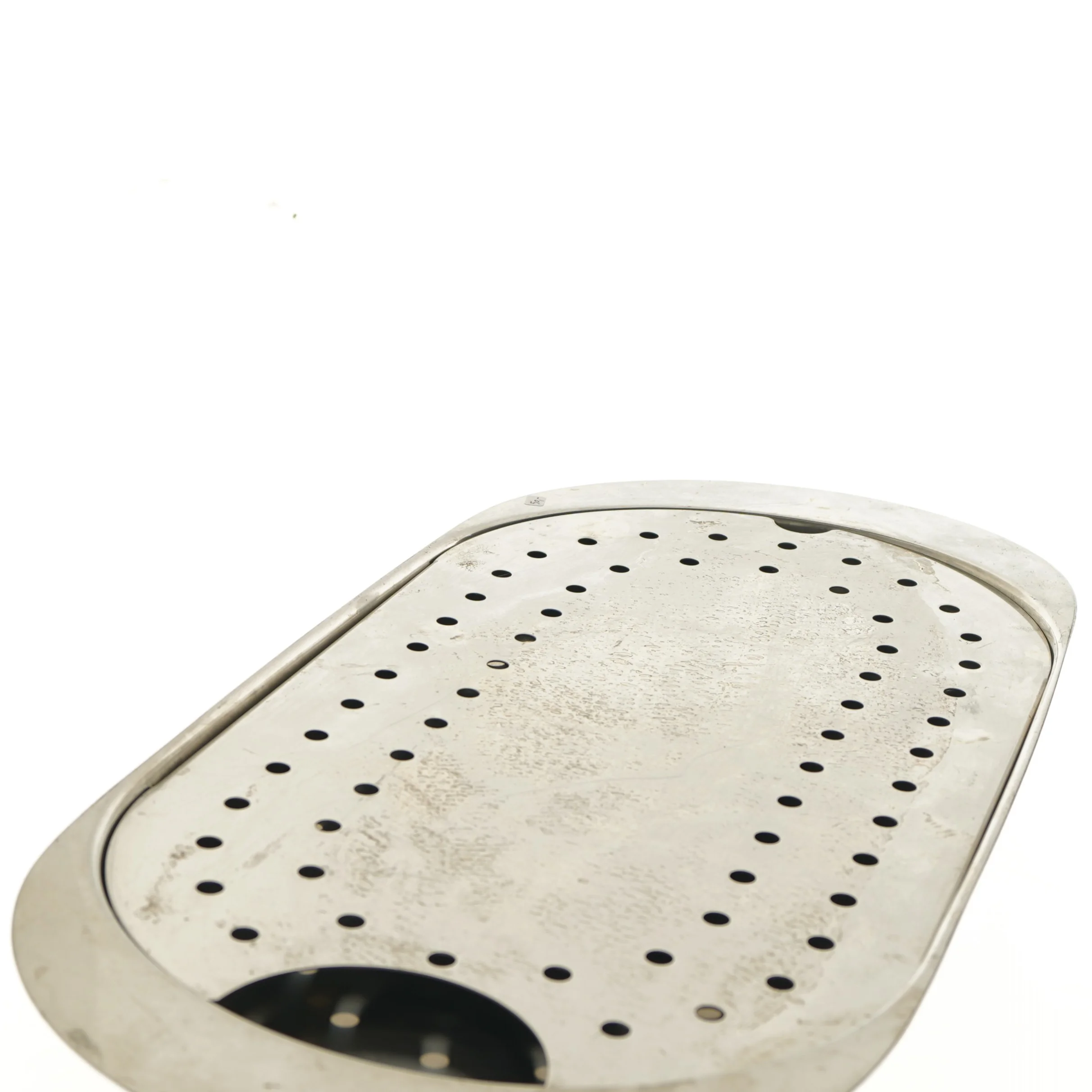 Rustfri stål bakke med perforeret indsats (str. 58x25,5 cm)