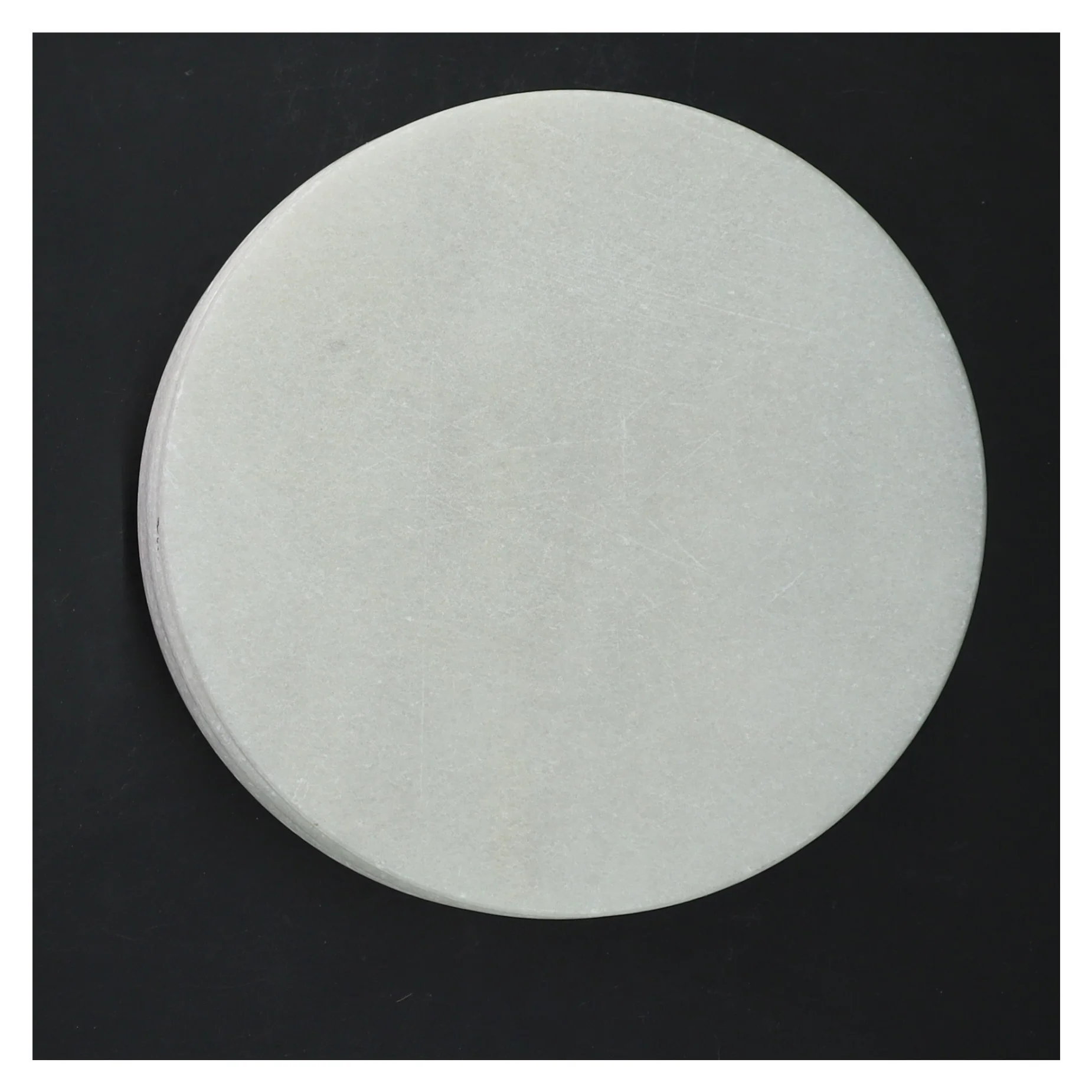 Hvide runde tallerkener, marmor(str. 8 styk, ø 15 cm) (str. 8 styk, ø 15 cm)