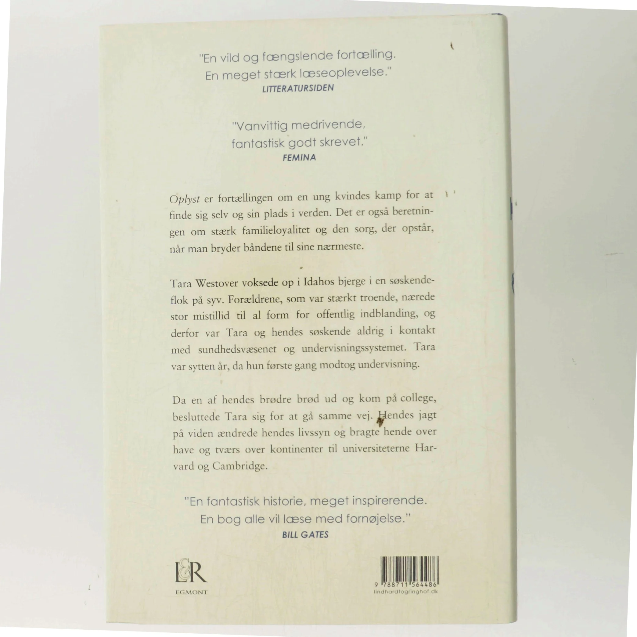 Oplyst : erindringsroman af Tara Westover (f. 1986) (Bog)