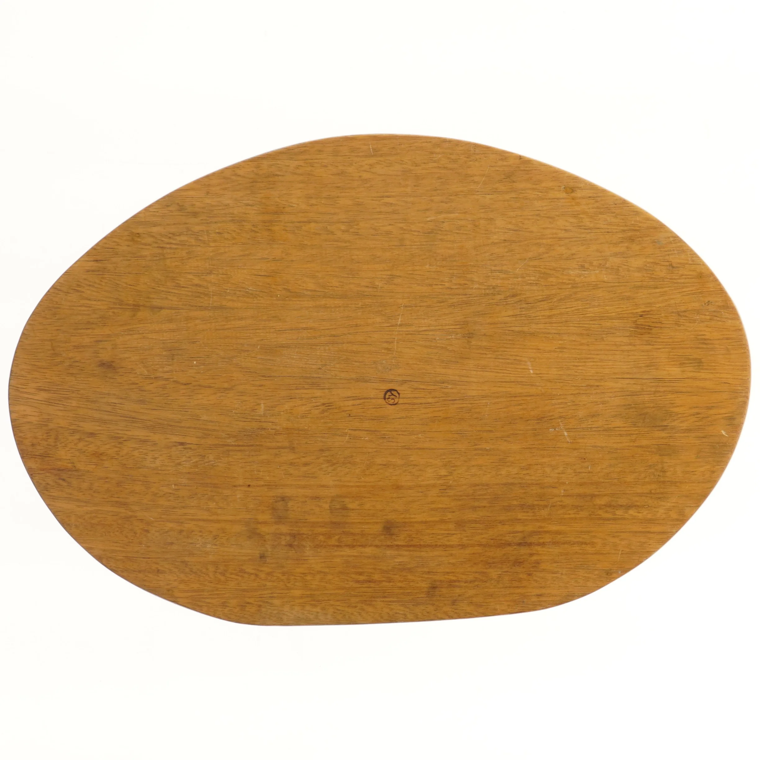 Oval træbakke med sektioner (str. 50x33 cm)