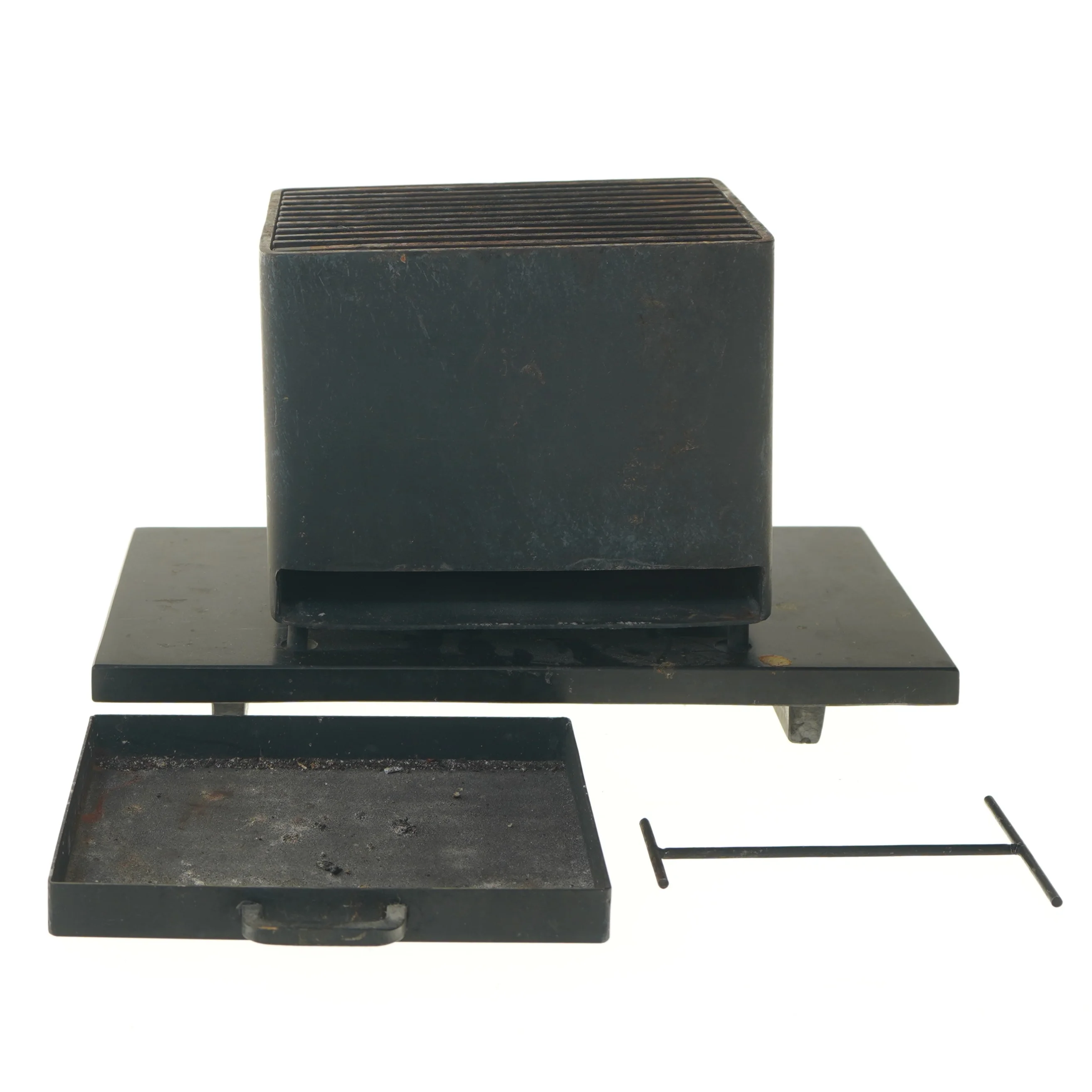 Dekorativ bordgrill i metal (str. 18x32,5 cm)