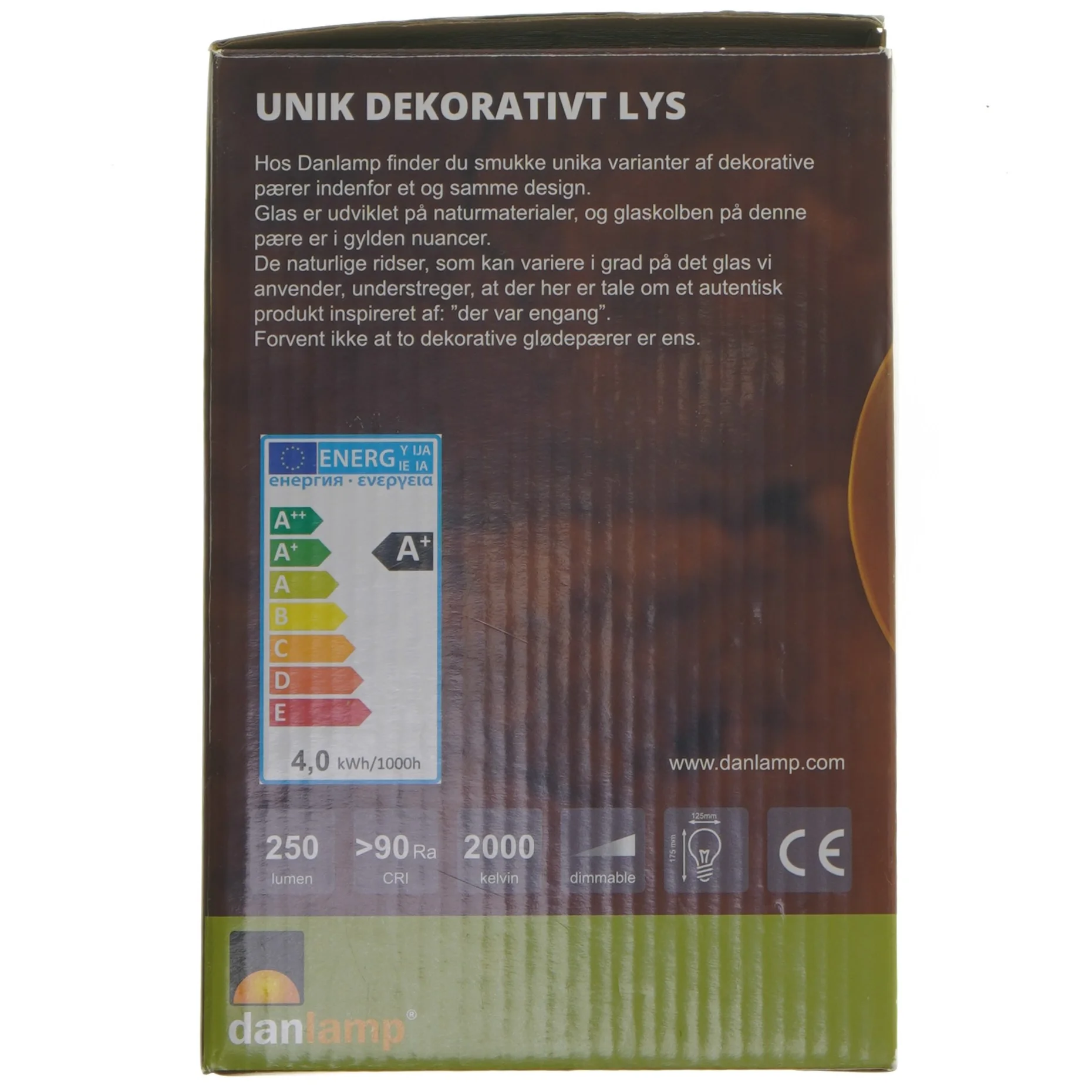 Danlamp Mega Edison pære fra Danlamp (str. 19 cm)