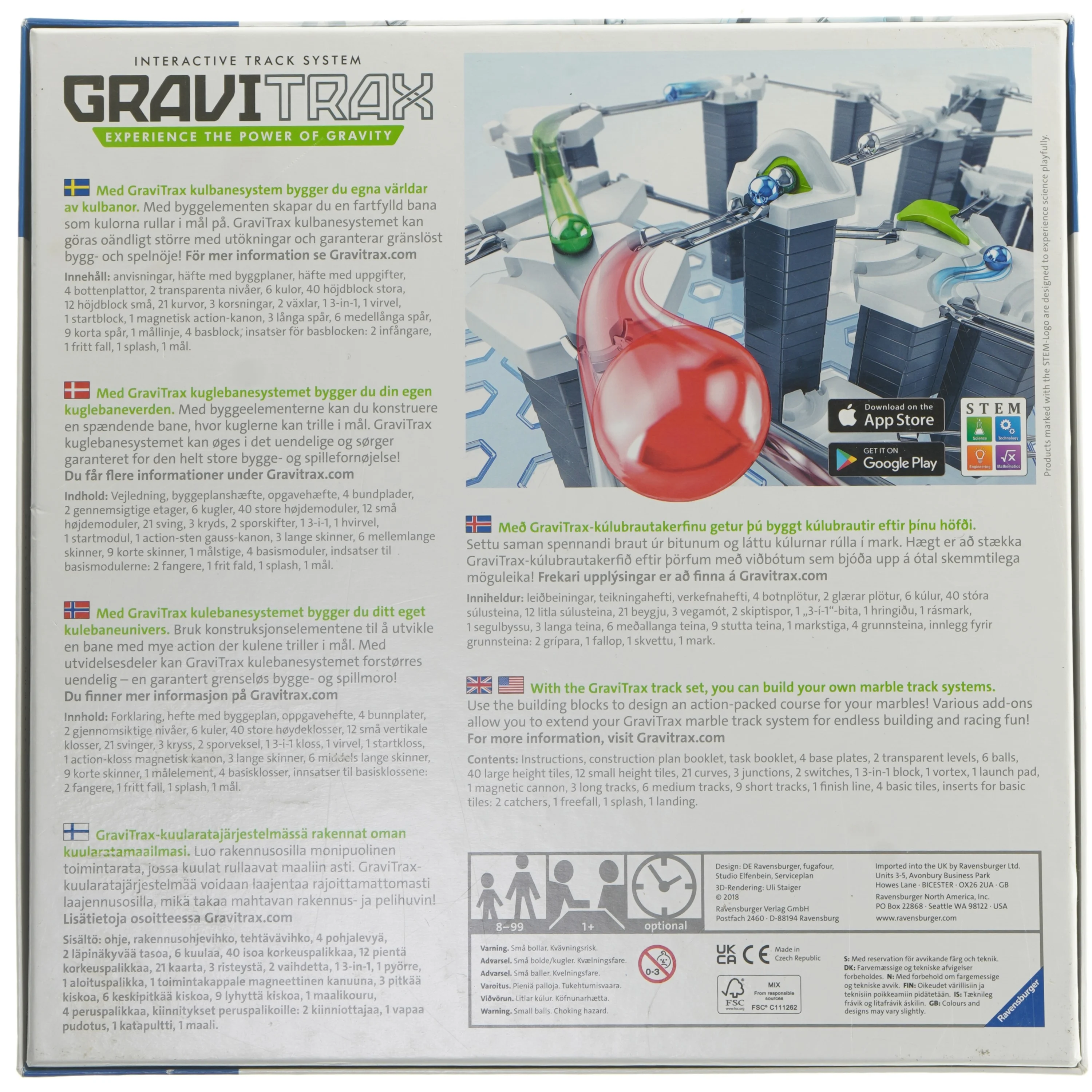 GraviTrax Starter-Sæt fra Ravensburger (str. 34x34 cm)