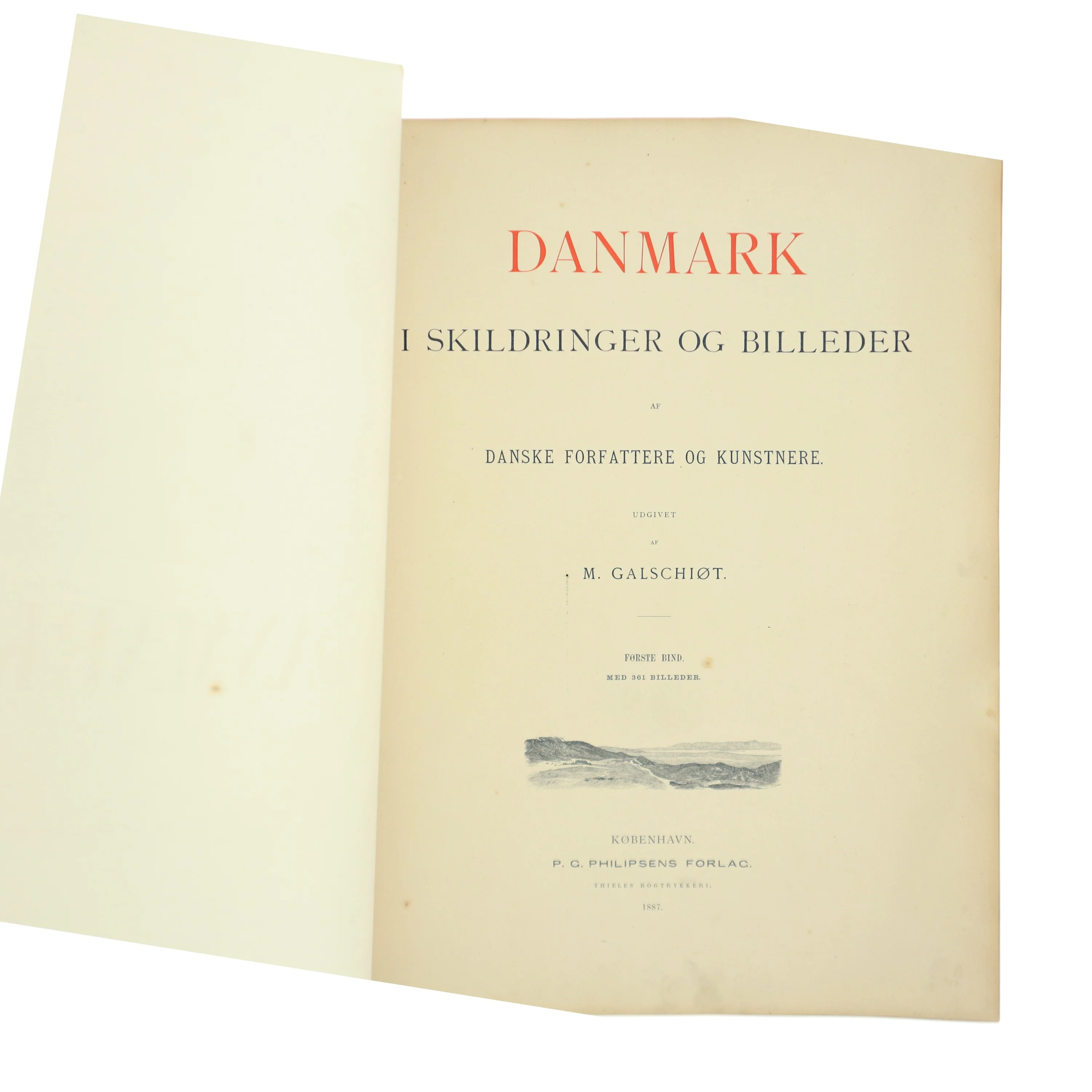 Danmark i Skildringer og Billeder af M. Galschiøt (Bog)